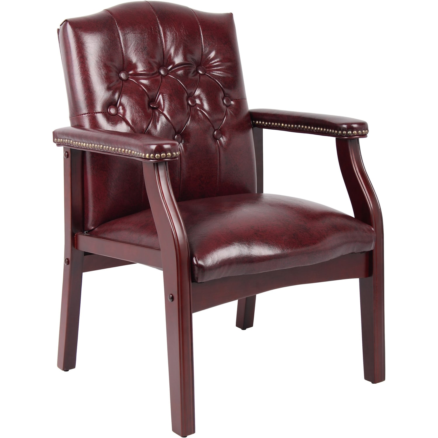 Boss Office Products Caressoftplus Vinyl HighBack Guest Chair OxbloodMahogany PopularChairscom Boss Office Products Caressoftplus Vinyl High Back Guest Chair OxbloodMahogany PopularChairscom