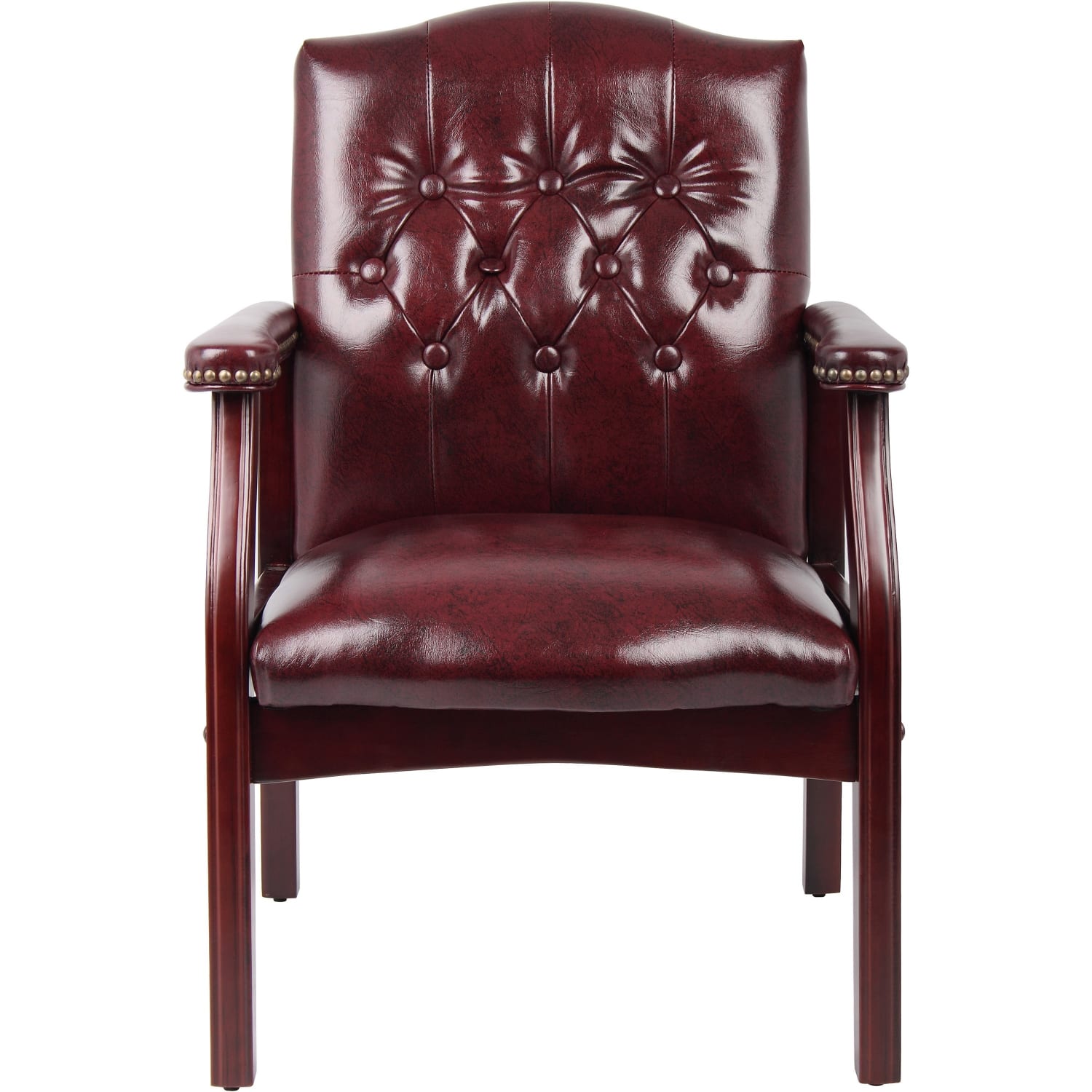 Boss Office Products Caressoftplus Vinyl HighBack Guest Chair OxbloodMahogany PopularChairscom Boss Office Products Caressoftplus Vinyl High Back Guest Chair OxbloodMahogany PopularChairscom