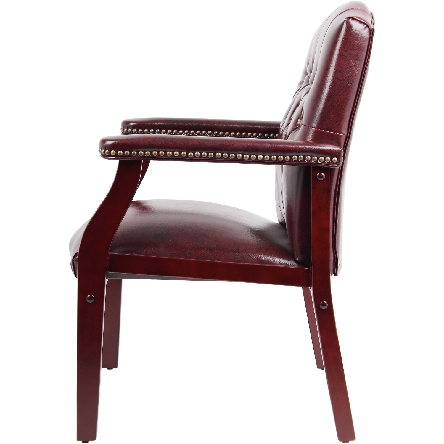 Boss Office Products Caressoftplus Vinyl HighBack Guest Chair OxbloodMahogany PopularChairscom Boss Office Products Caressoftplus Vinyl High Back Guest Chair OxbloodMahogany PopularChairscom