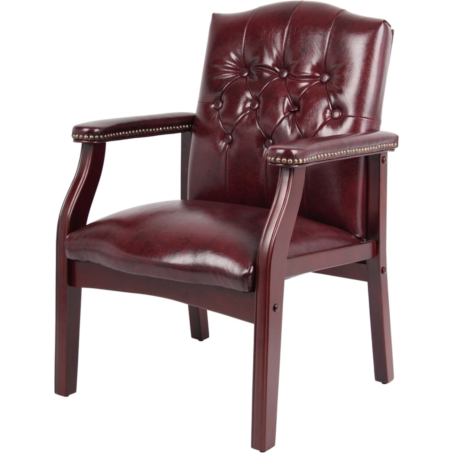 Boss Office Products Caressoftplus Vinyl HighBack Guest Chair OxbloodMahogany PopularChairscom Boss Office Products Caressoftplus Vinyl High Back Guest Chair OxbloodMahogany PopularChairscom