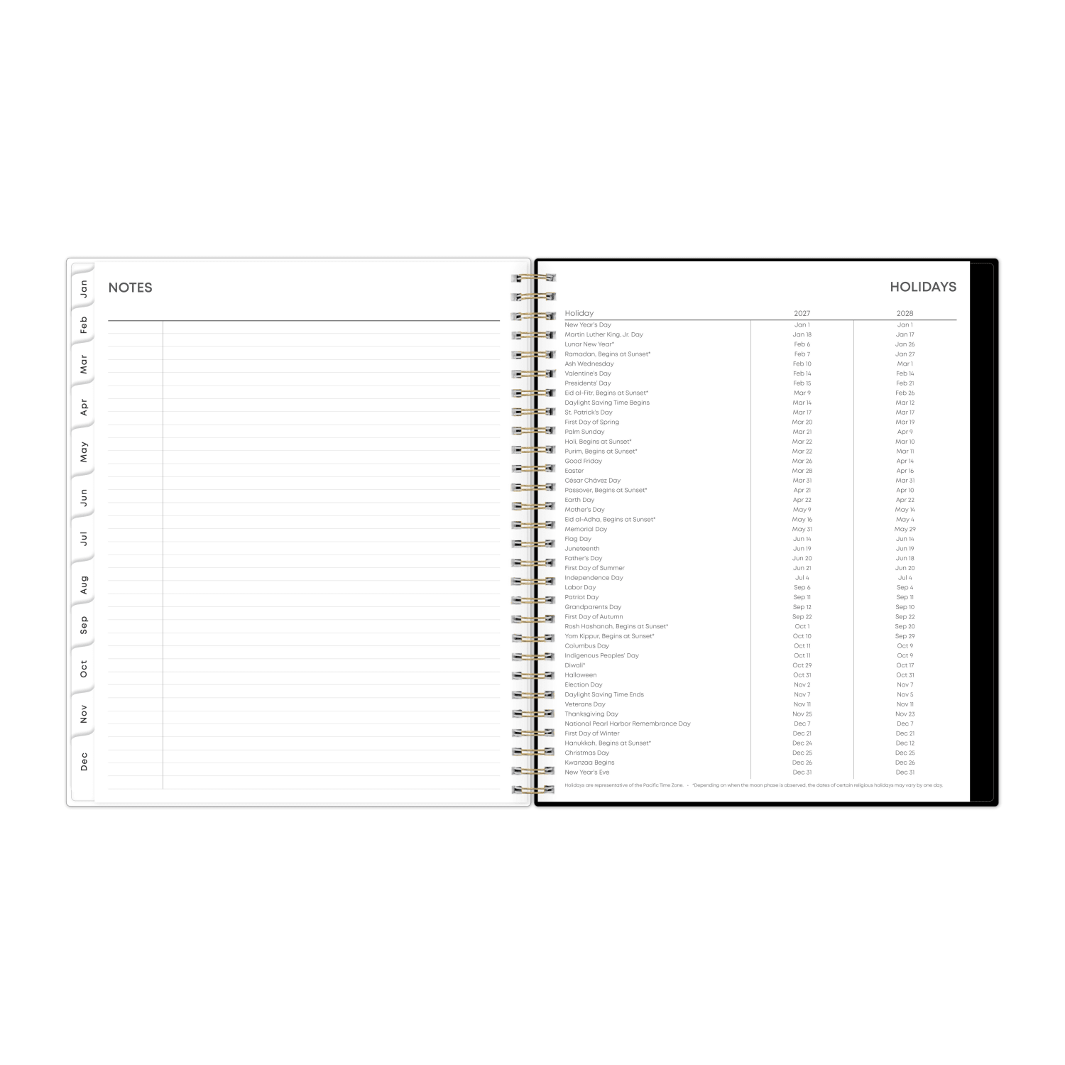 2027 Blue Sky Baccara Dark Monthly Planning Calendar, 8x10, 0%, Dark CYO, Jan-Dec, RY27 - Image 6
