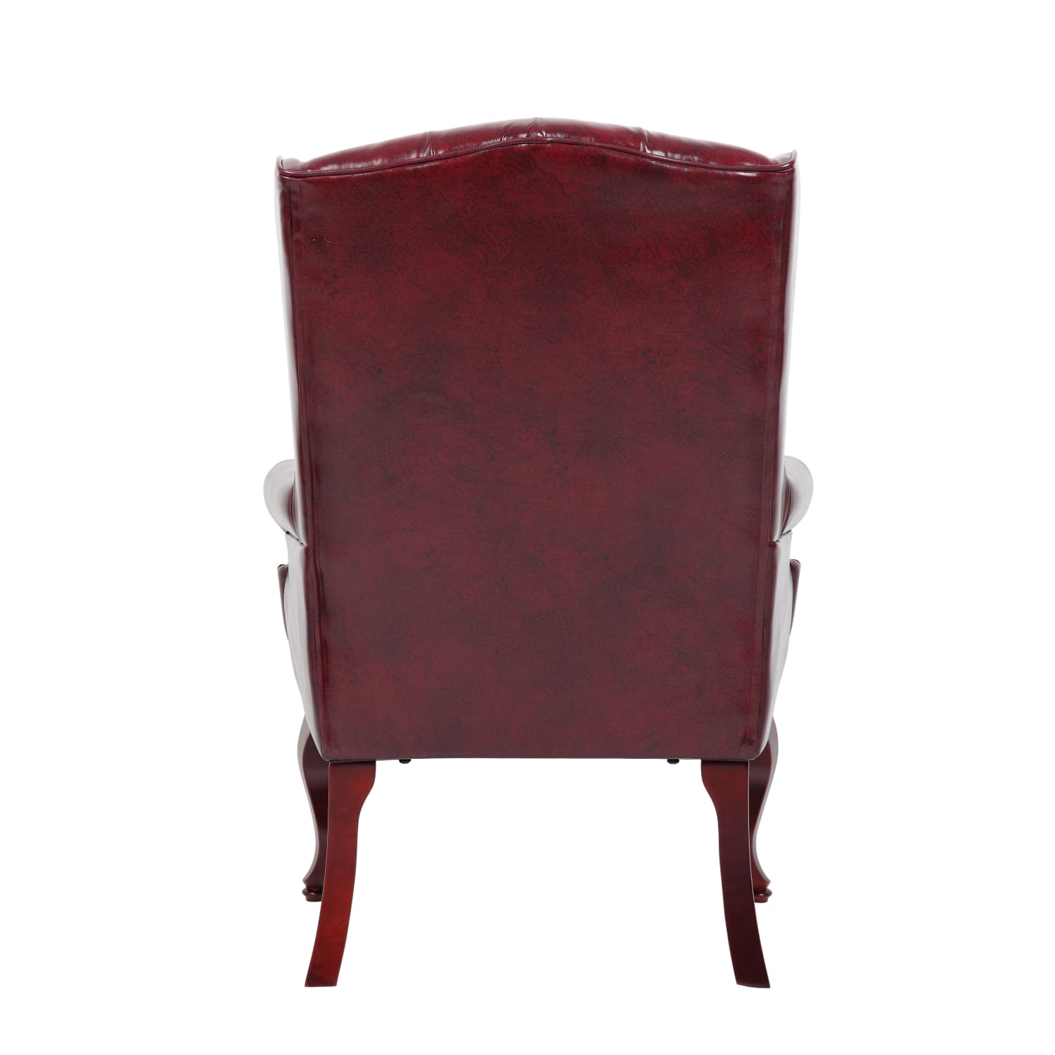 Boss Office Products Traditional High-Back Chair, 41-1/2inH, Burgundy/Mahogany - Image 5