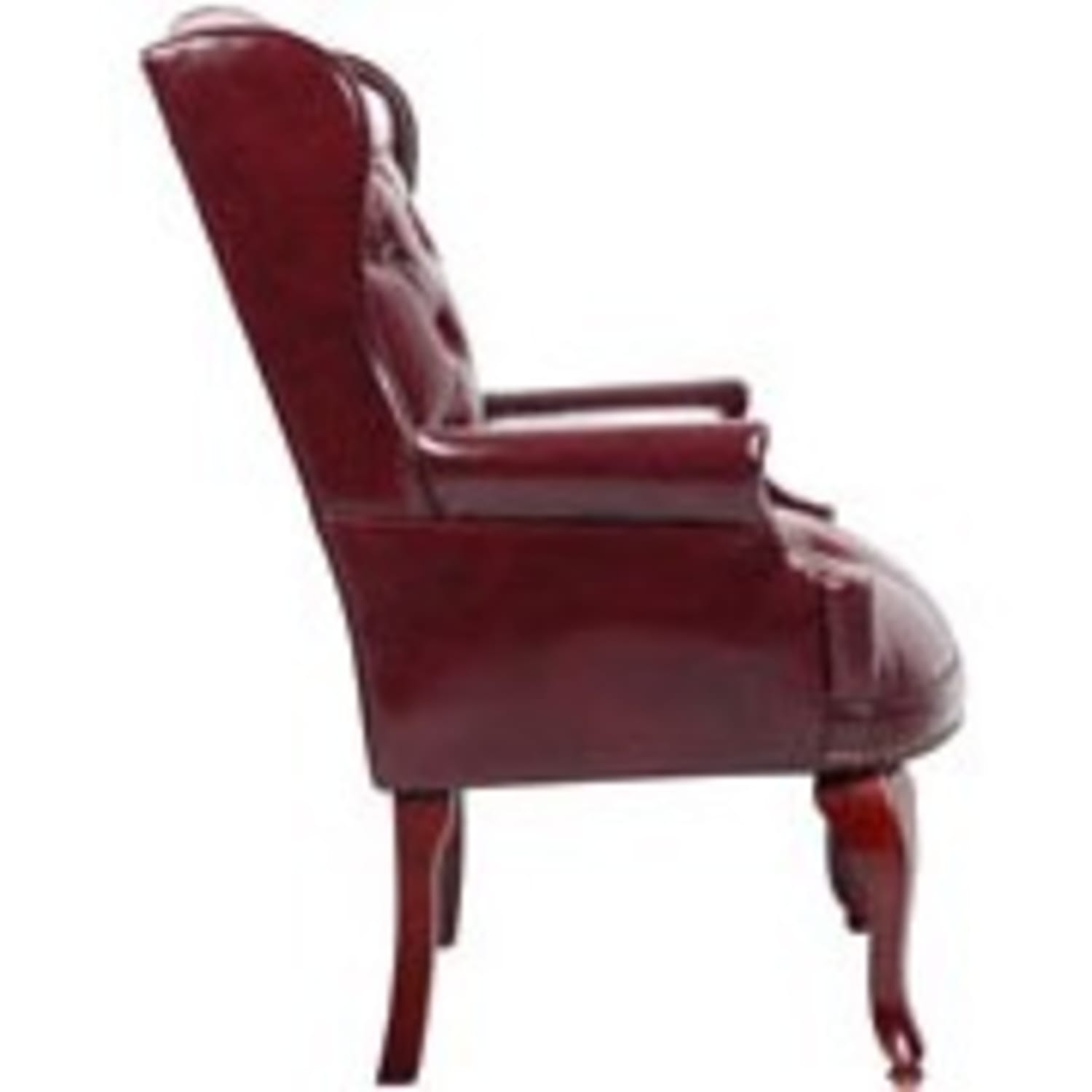 Boss Office Products Traditional High Back Chair 41 12H BurgundyMahogany PopularChairscom