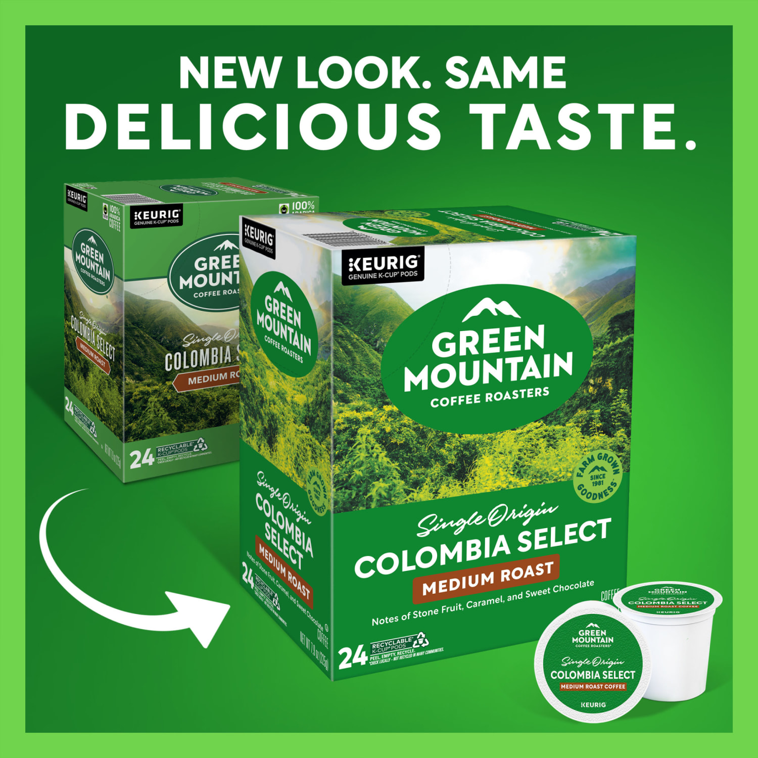 Green Mountain Coffee Single-Serve Coffee K-Cup, Colombian, Carton Of 96, 4 x 24 Per Box - Image 3