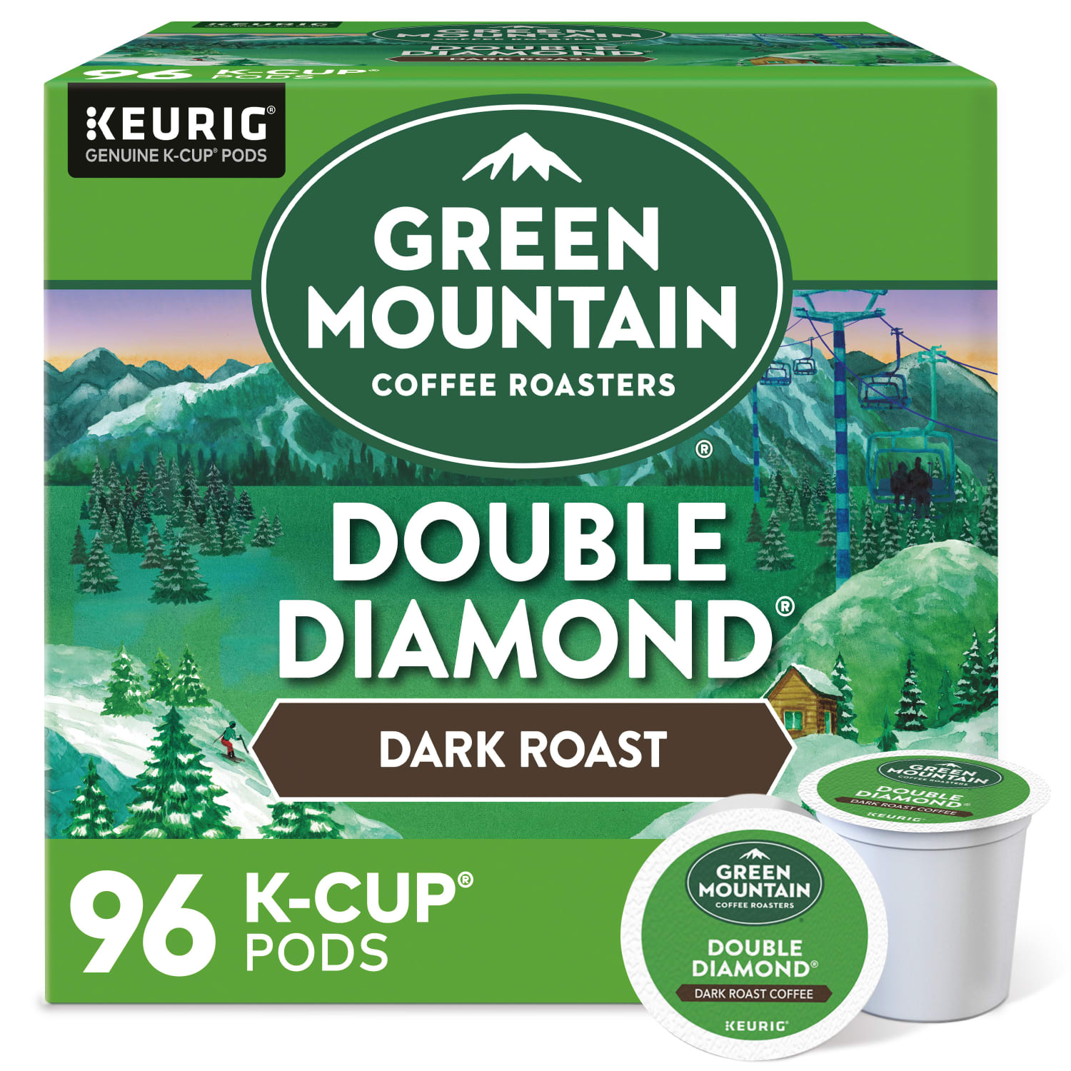 Green Mountain Coffee Single-Serve Coffee K-Cup, Double Black Diamond Extra-Bold, Carton Of 96, 4 x 24 Per Box - Image 3