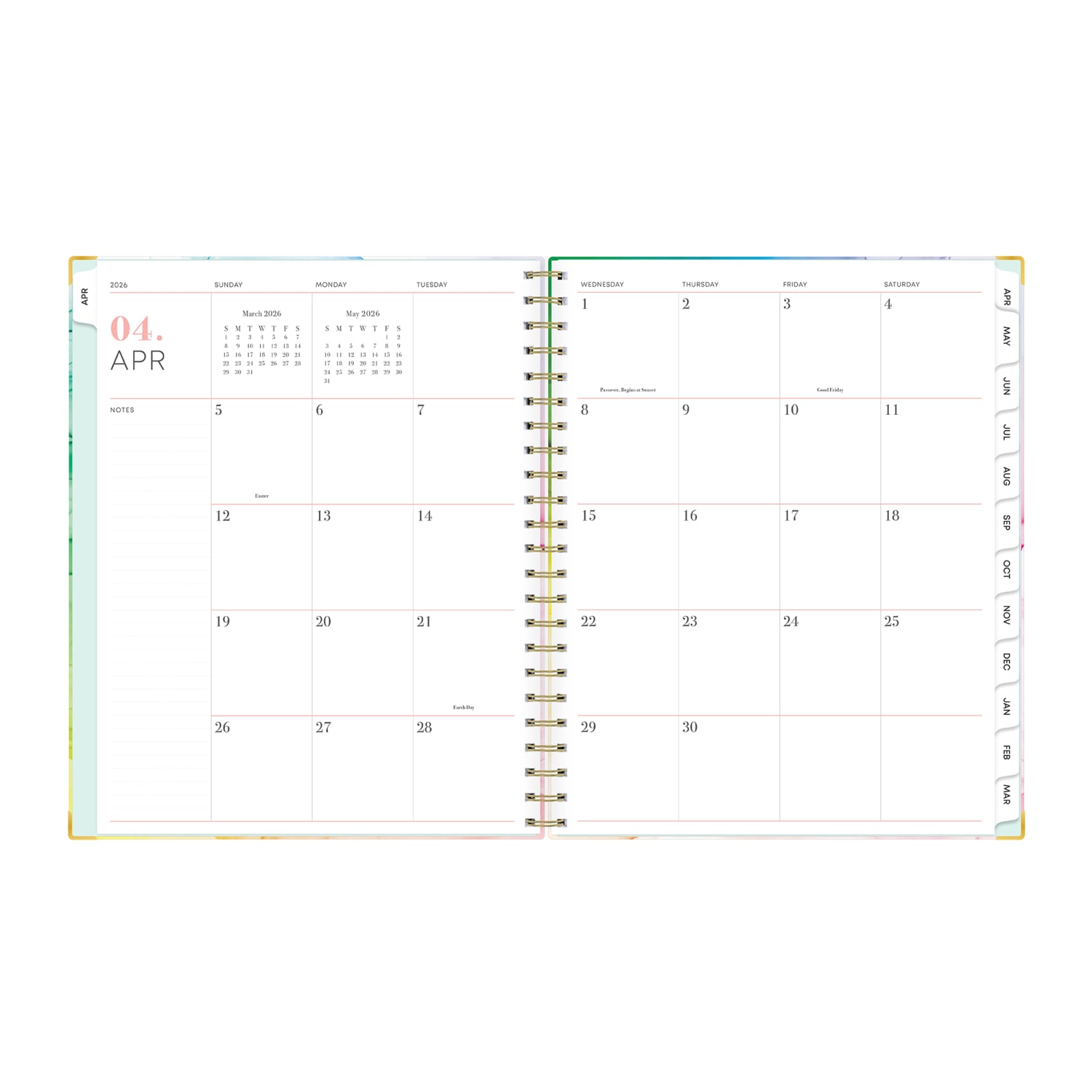 Planning Calendar BS Rainbow Ink Matte 8.5x11 AY26-27 (15-mo) - Image 4
