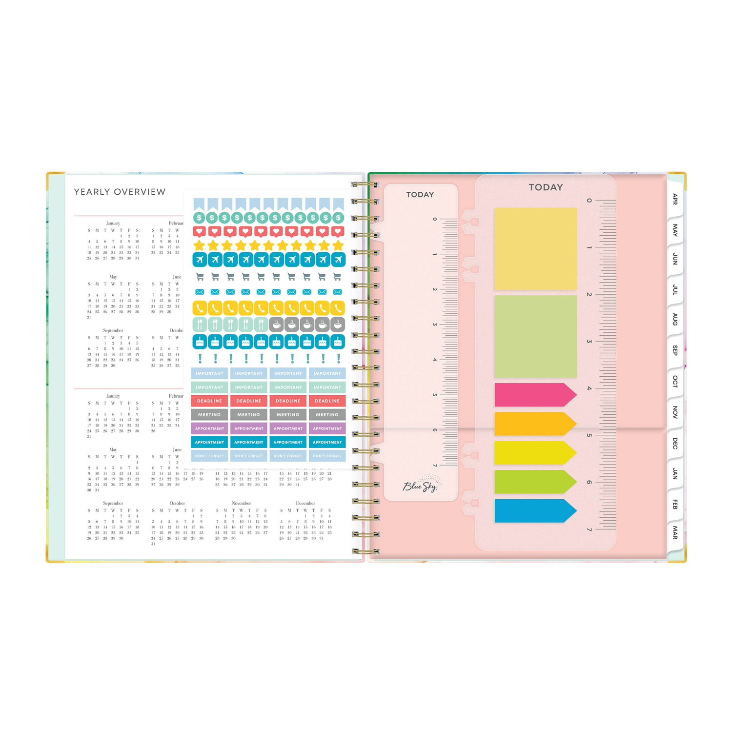 Planning Calendar BS Rainbow Ink Matte 8.5x11 AY26-27 (15-mo) - Image 5