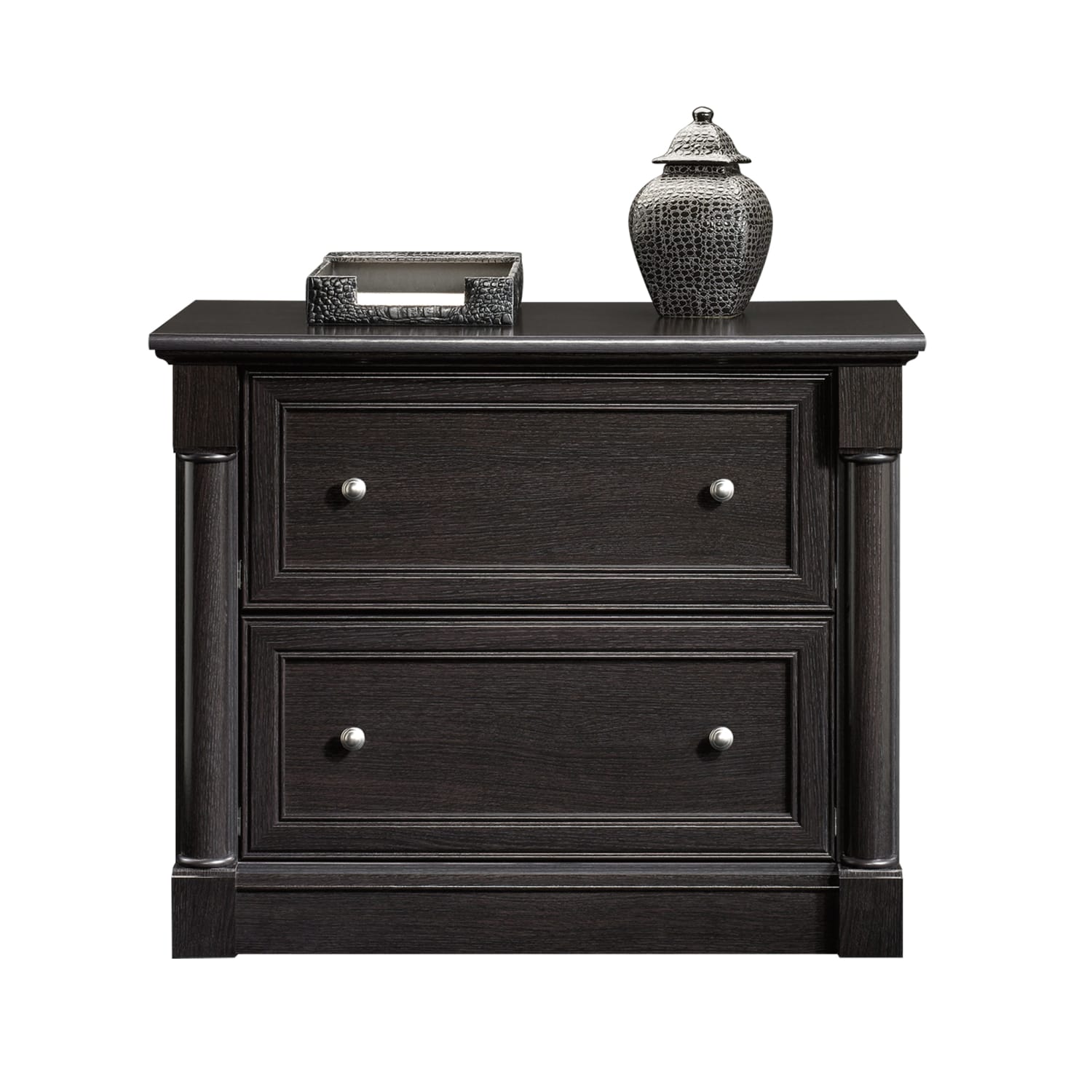Sauder Palladia 36-13/16inW x 22inD Lateral 2-Drawer File Cabinet, Wind Oak - Image 3