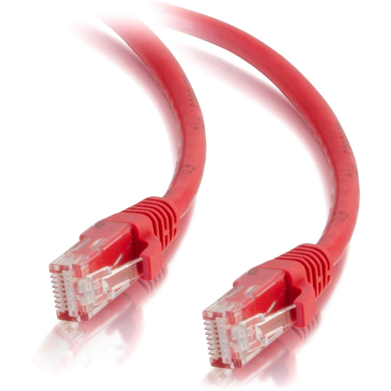 C2G-50ft Cat5e Snagless Unshielded (UTP) Network Patch Cable - Red - Category 5e for Network Device - RJ-45 Male - RJ-45 Male - 50ft - Red - Image 6