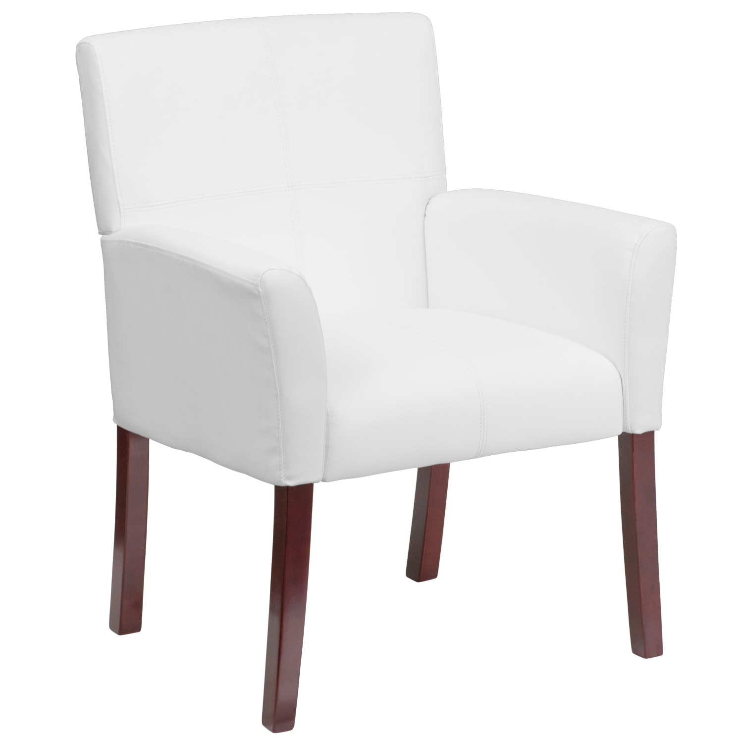 Flash Furniture Leathersoft SideReception Chairs White PopularChairscom