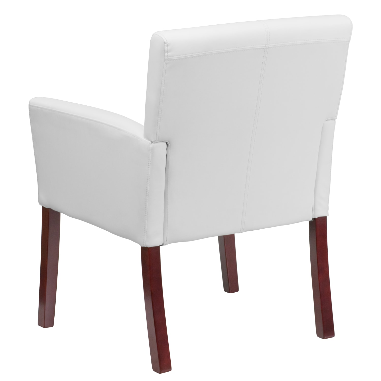 Flash Furniture Leathersoft SideReception Chairs White PopularChairscom
