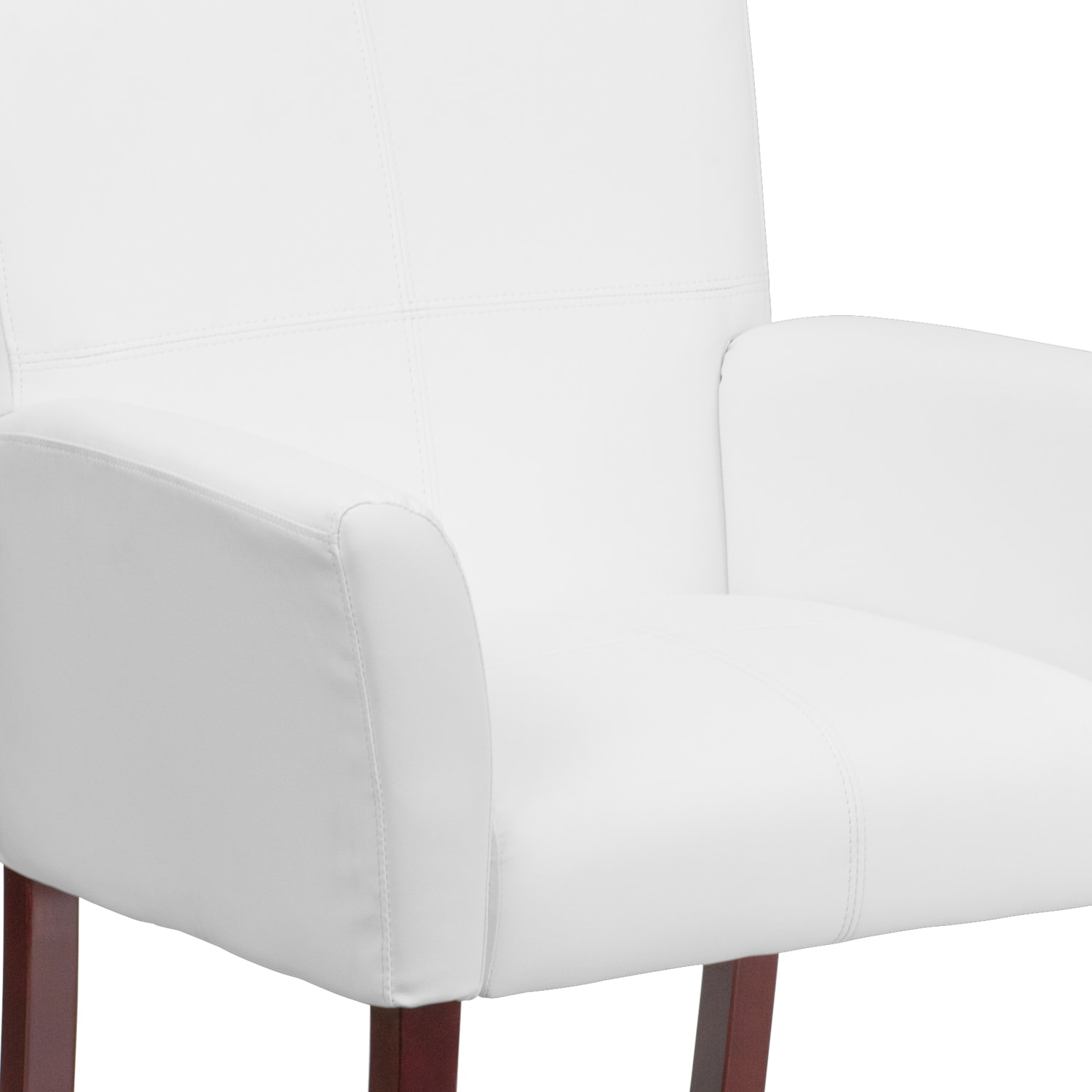 Flash Furniture Leathersoft SideReception Chairs White PopularChairscom