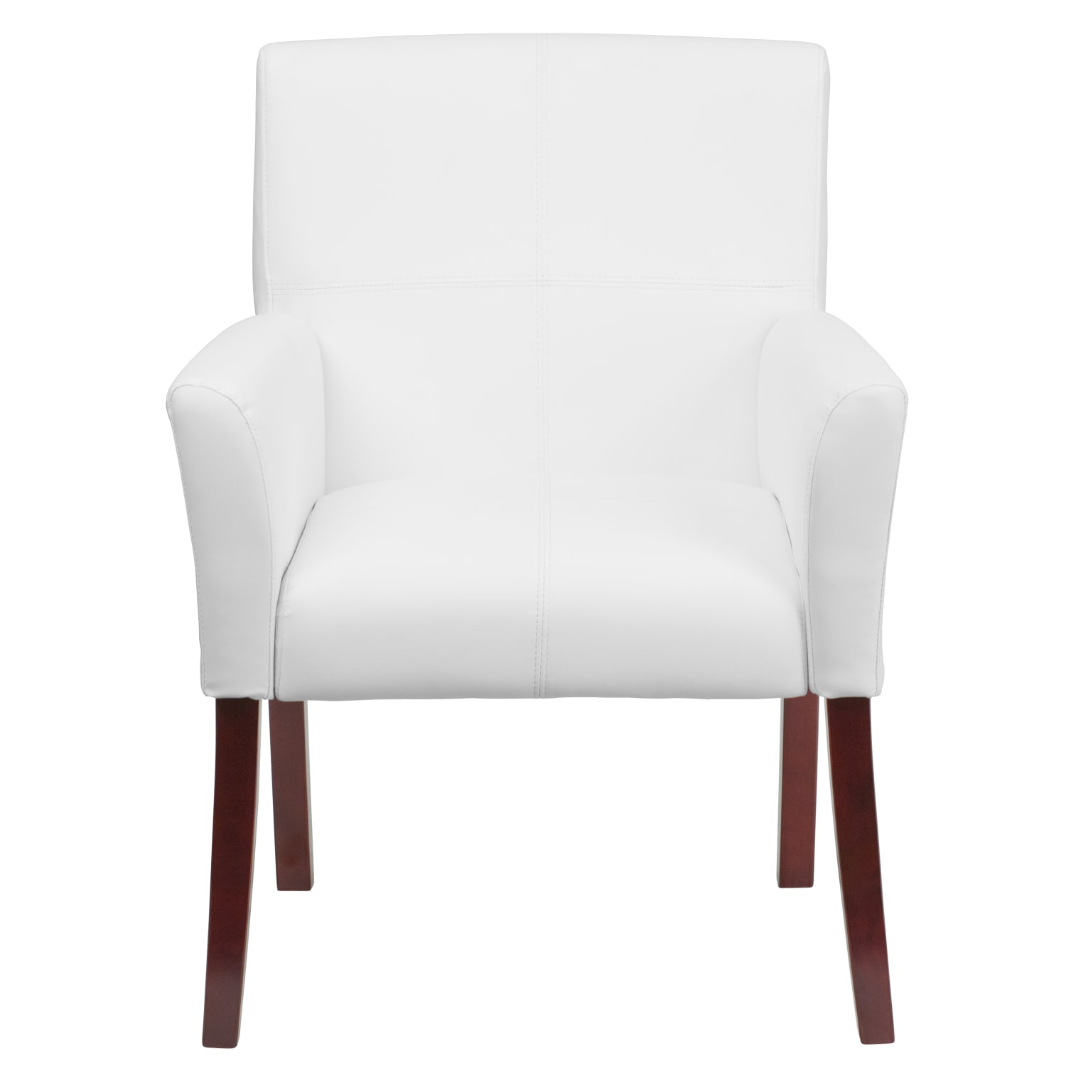 Flash Furniture Leathersoft SideReception Chairs White PopularChairscom