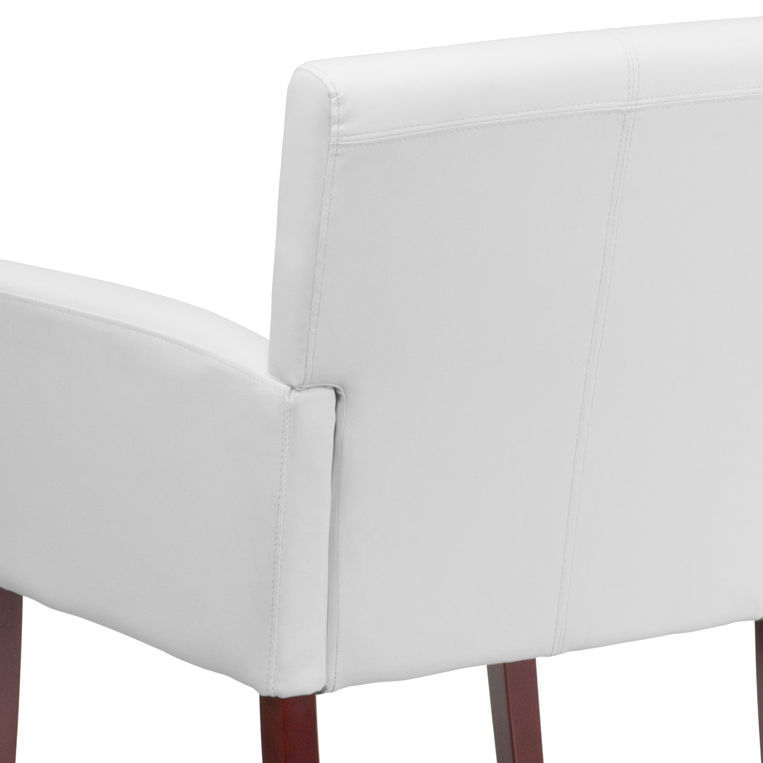Flash Furniture Leathersoft SideReception Chairs White PopularChairscom