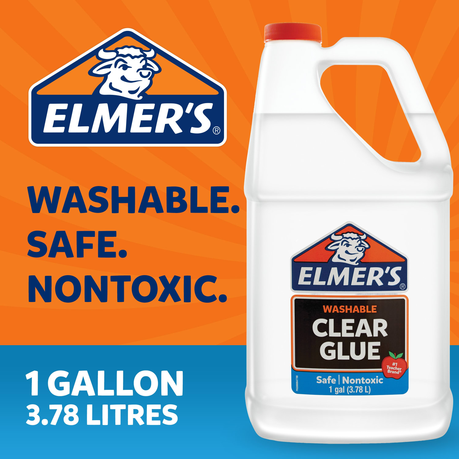 Elmers Glue, 1 Gallon, Clear - Image 3