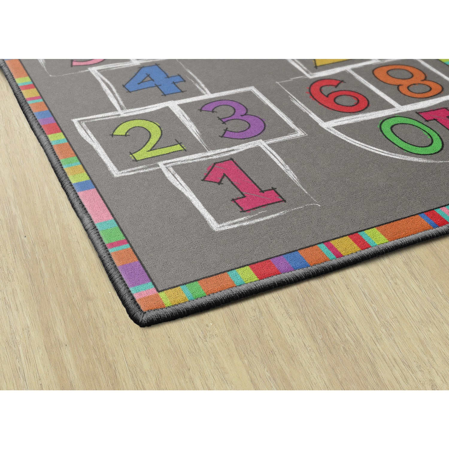 Flagship Carpets Hopscotch Area Rug, 4ftH x 6ftW - Image 6