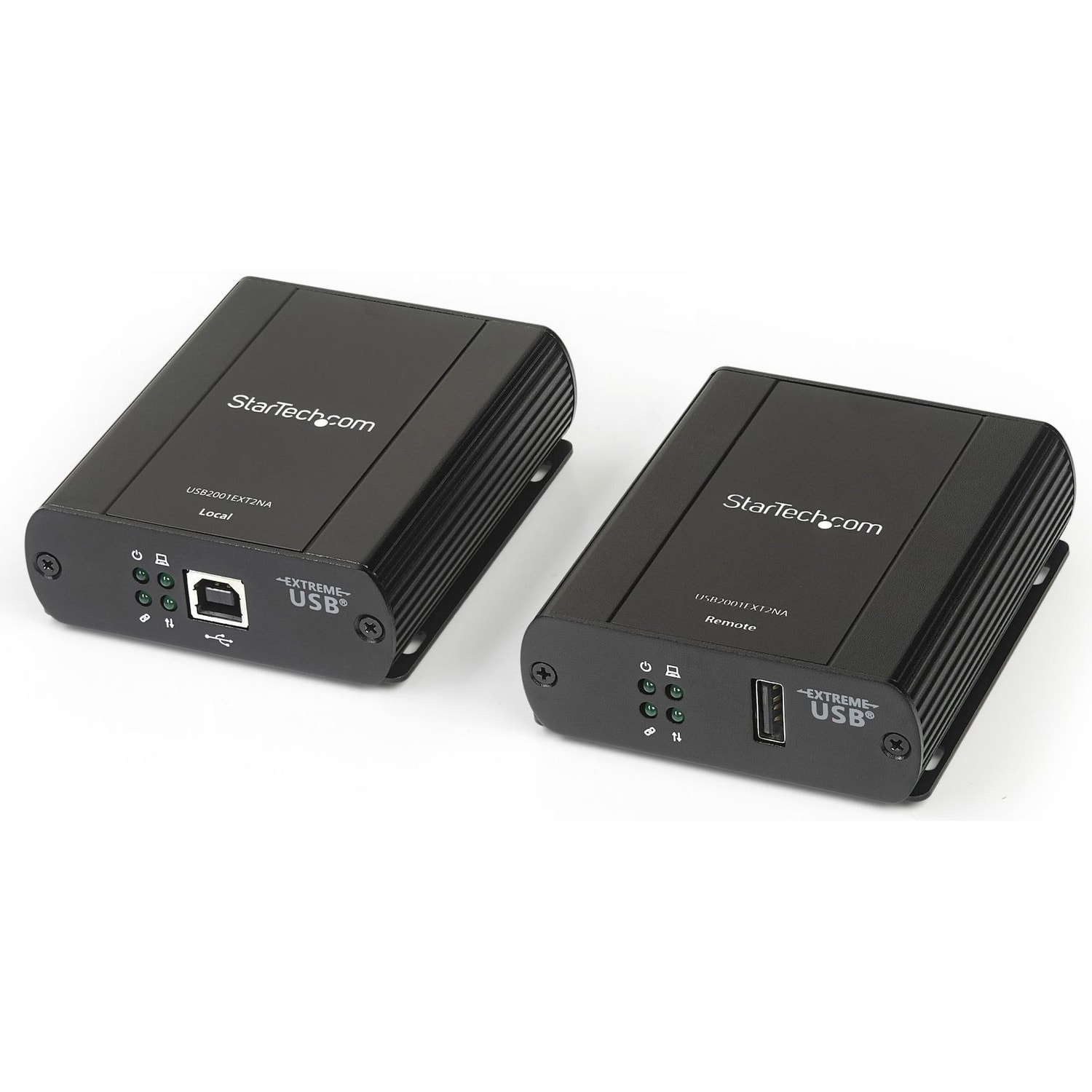 StarTech.com USB 2.0 Extender over Cat5e or Cat6 Ethernet Cable - 330ft/100m USB 2.0 Extender Adapter Kit w/ ESD & Metal Case - USB2001EXT2NA