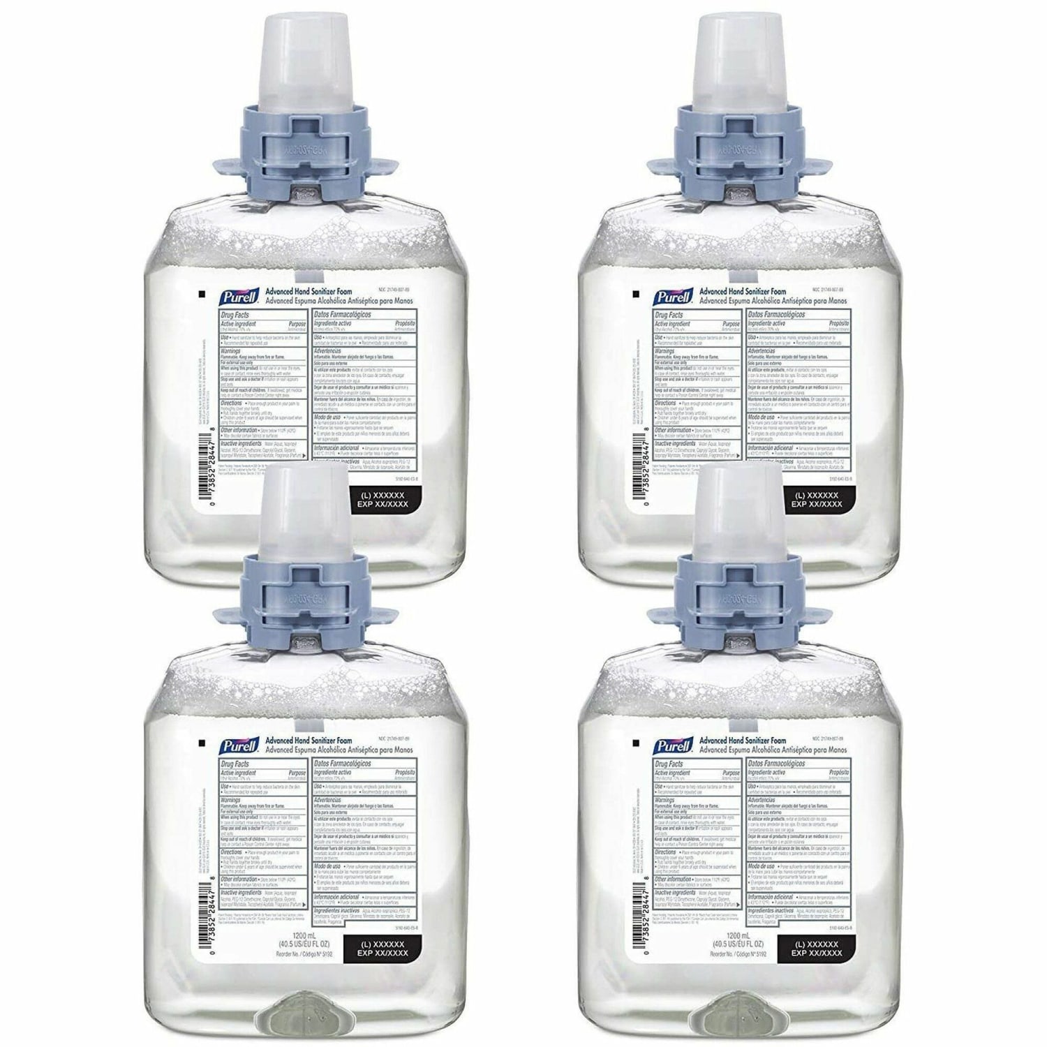 Purell Advanced Hand Sanitizer Foam Refills, 40.57 Oz, Pack Of 4 Refills - Image 4