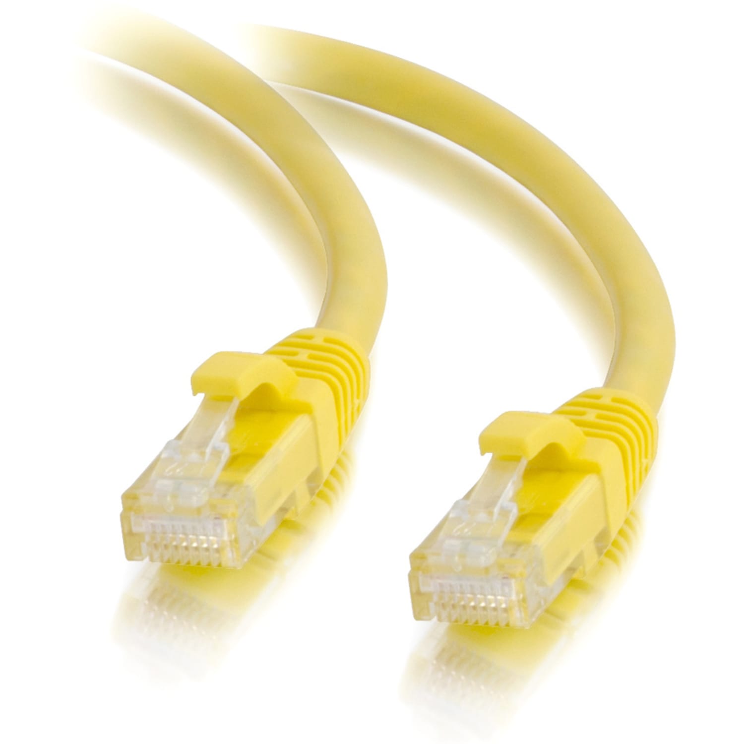 C2G-25ft Cat5e Snagless Unshielded (UTP) Network Patch Cable - Yellow - Category 5e for Network Device - RJ-45 Male - RJ-45 Male - 25ft - Yellow - Image 6