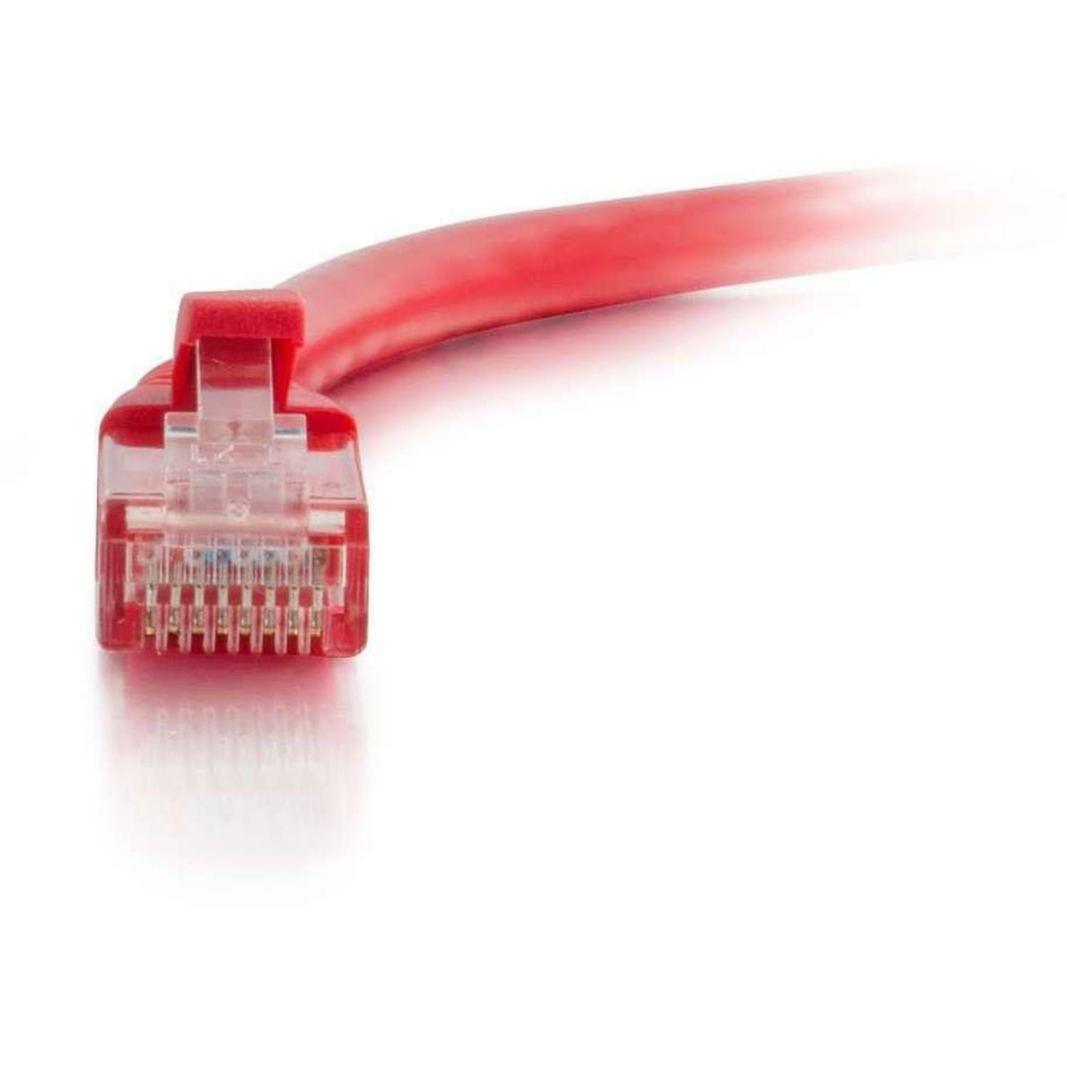C2G-14ft Cat5e Snagless Unshielded (UTP) Network Patch Cable - Red - Category 5e for Network Device - RJ-45 Male - RJ-45 Male - 14ft - Red - Image 3