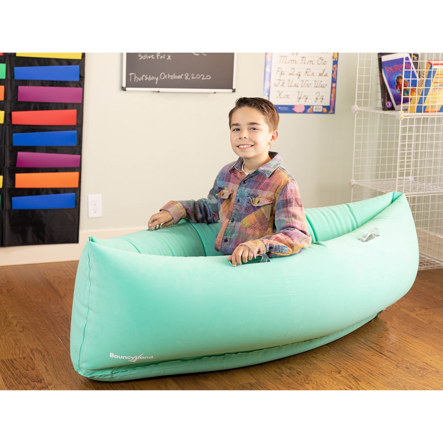 Bouncyband Comfy Hugging Peapod PVC Sensory Pod, 60in, Green - Image 7