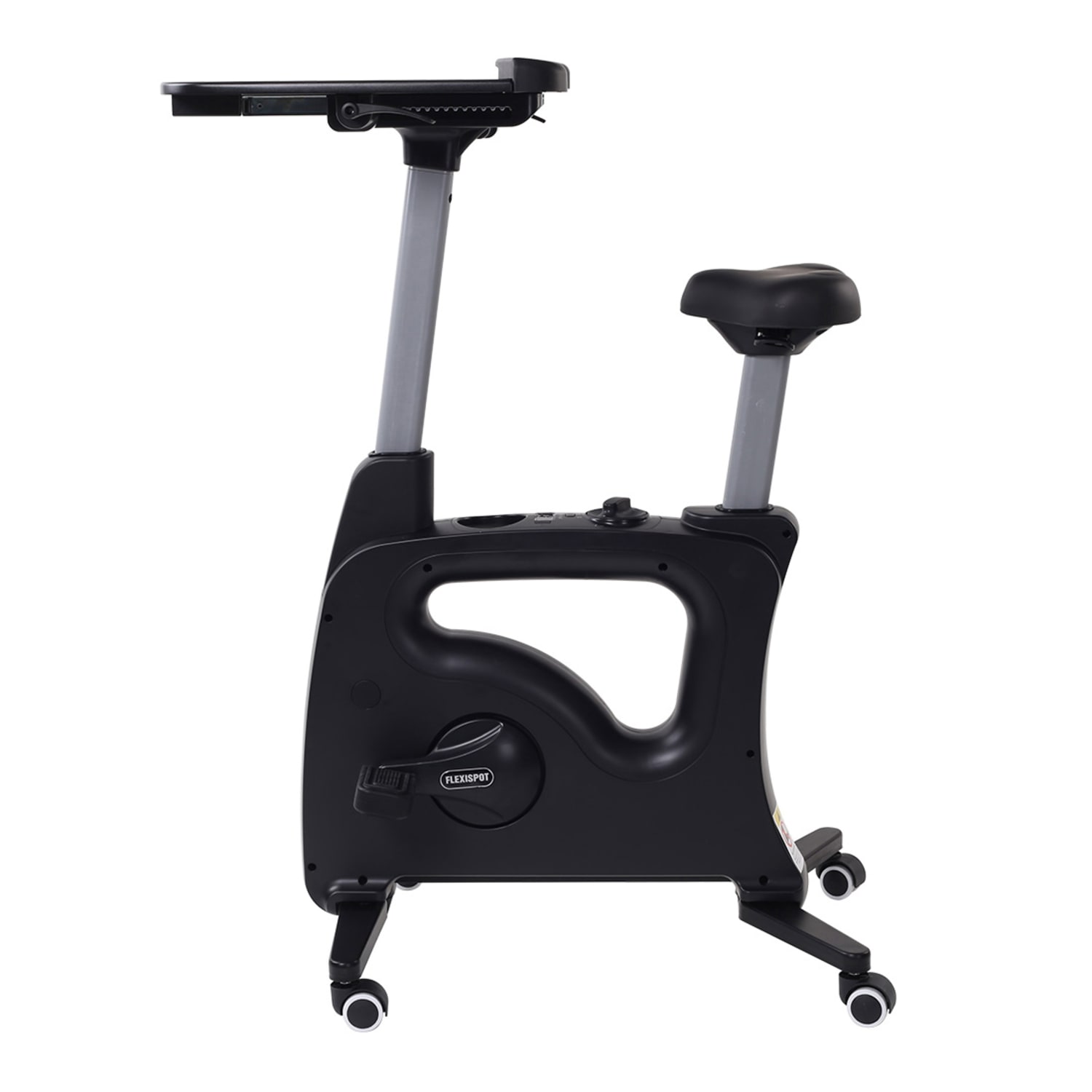 Flexispot V9 Desk Exercise Bike With Notebook Tray, Black - Image 3