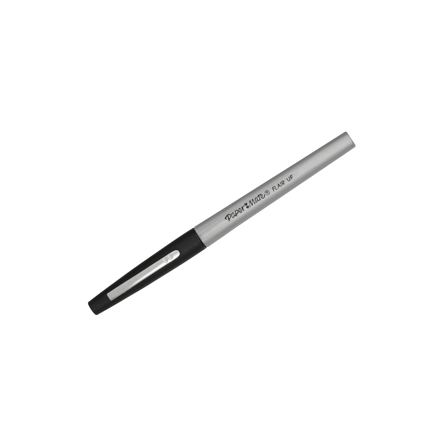 Paper Mate Flair Porous-Point Pens, Ultra Fine Point, 0.4 mm, Black Barrel, Black Ink, Pack Of 12 - Image 3