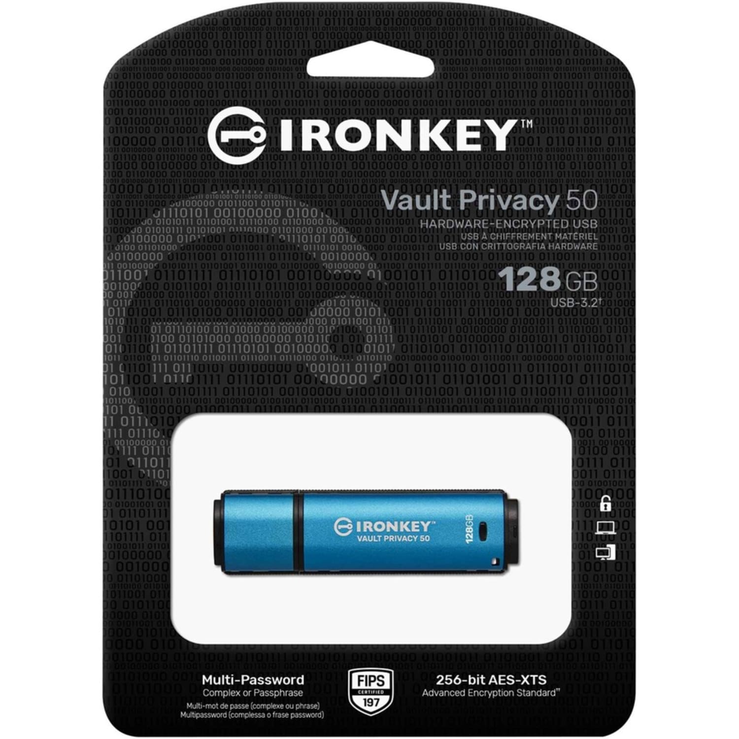 IronKey Vault Privacy 50 Series 128GB USB 3.2 (Gen 1) Type A Flash Drive - 128 GB - USB 3.2 (Gen 1) Type A - IKVP50128GB - Image 5