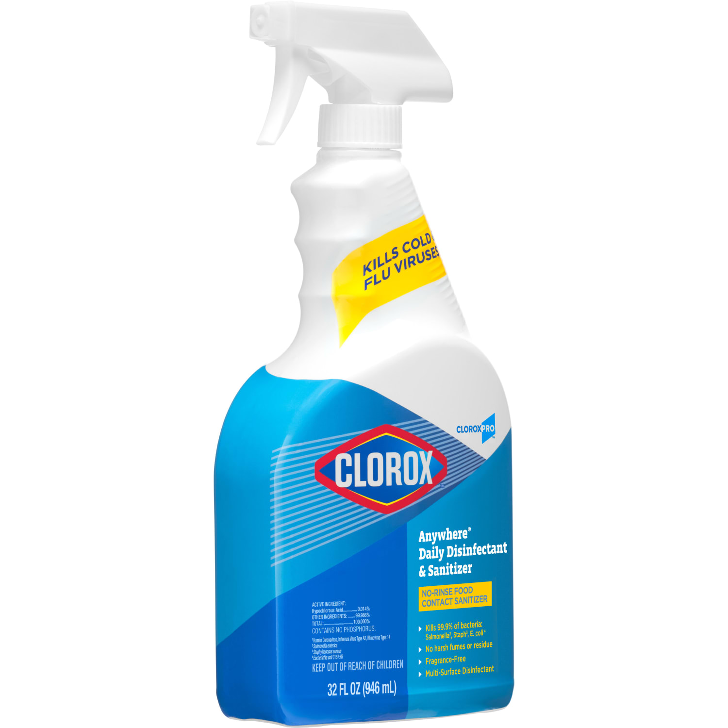 CloroxPro Anywhere Daily Disinfectant and Sanitizer, 32 FL Oz Spray Bottle - Image 3