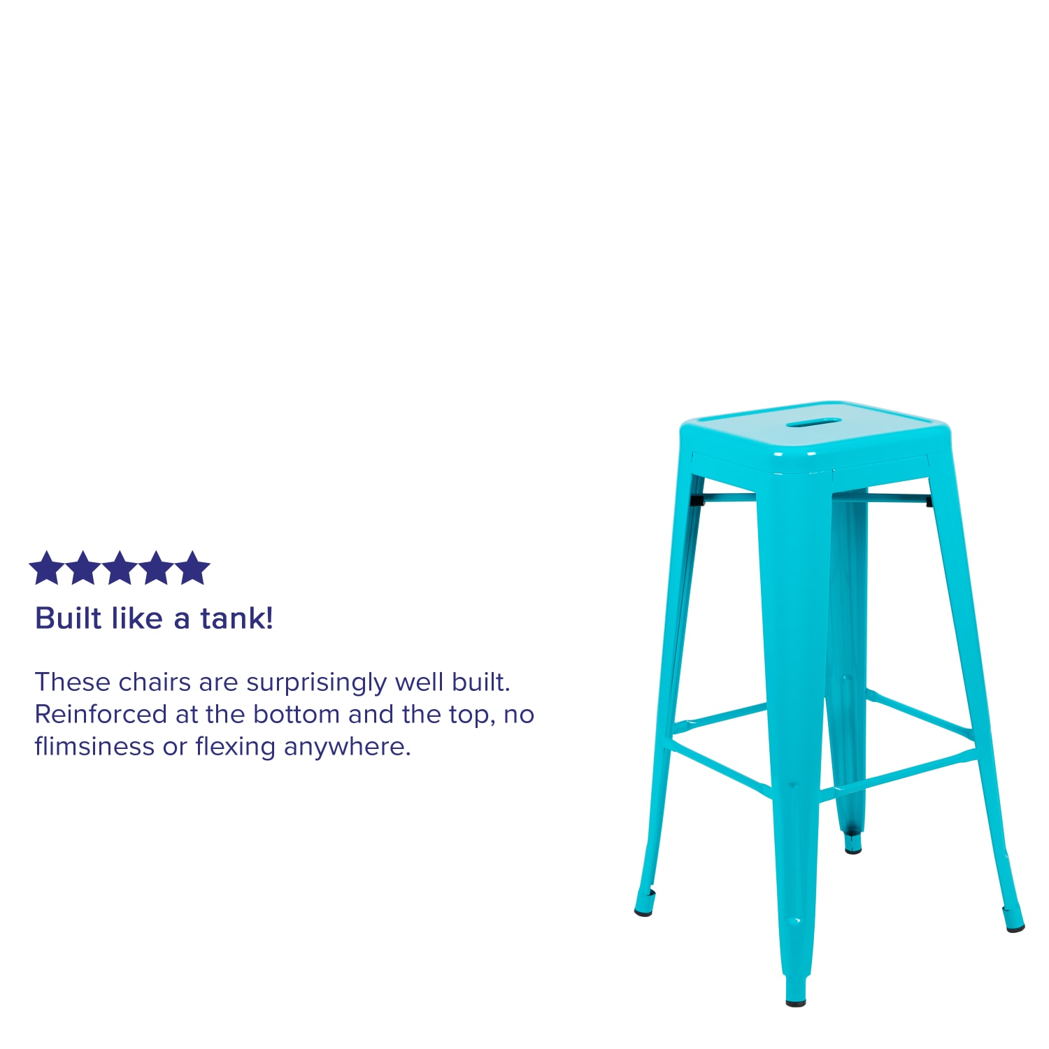 Flash Furniture 30in Metal Indoor Bar Stools Set Of 4 Bar Stools Teal PopularChairscom