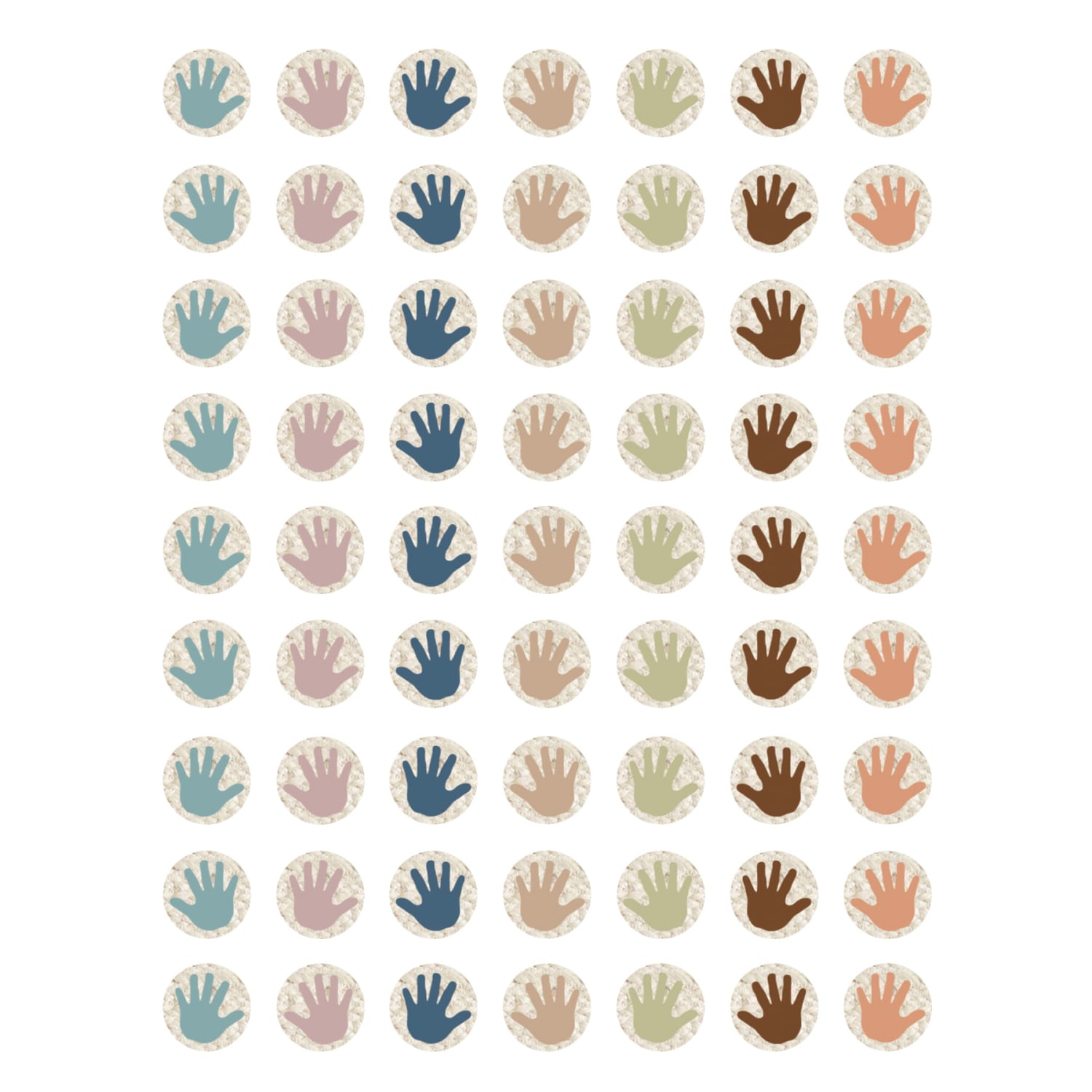 Teacher Created Resources Mini Stickers, Everyone is Welcome Helping Hands, 378 Stickers Per Pack, Set Of 6 Packs - Image 3
