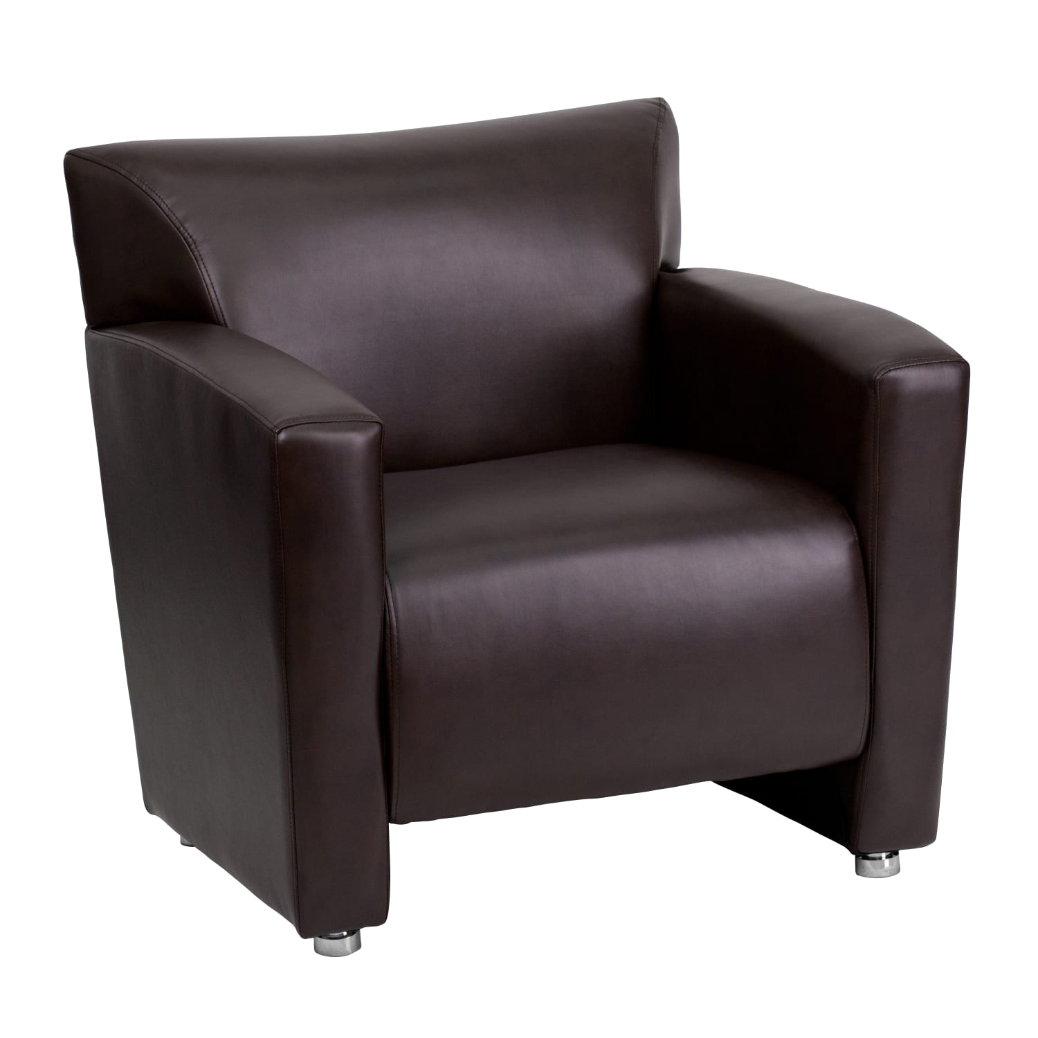 Flash Furniture Hercules Majesty LeatherSoft Faux Leather Chair Brown PopularChairscom