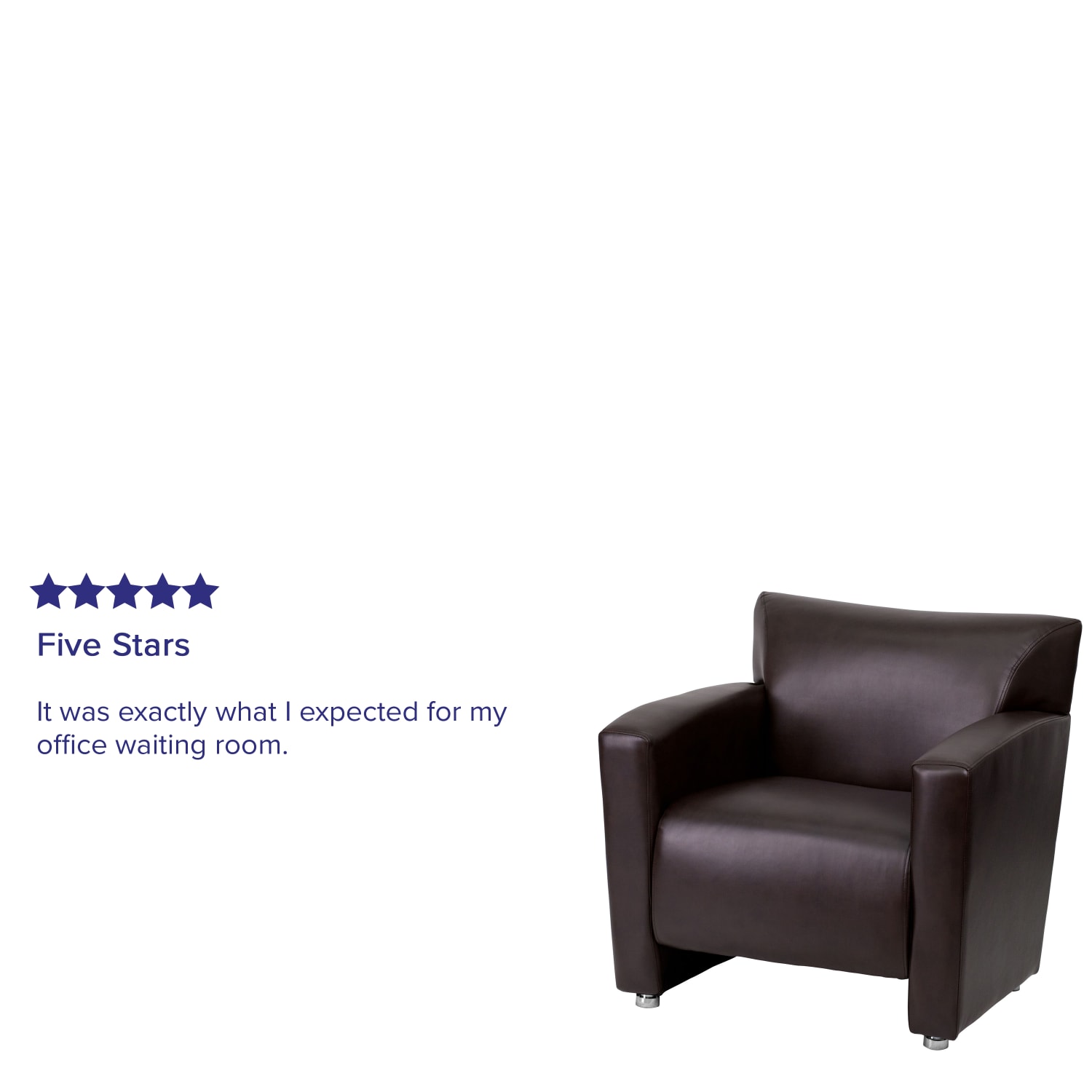 Flash Furniture Hercules Majesty LeatherSoft Faux Leather Chair Brown PopularChairscom