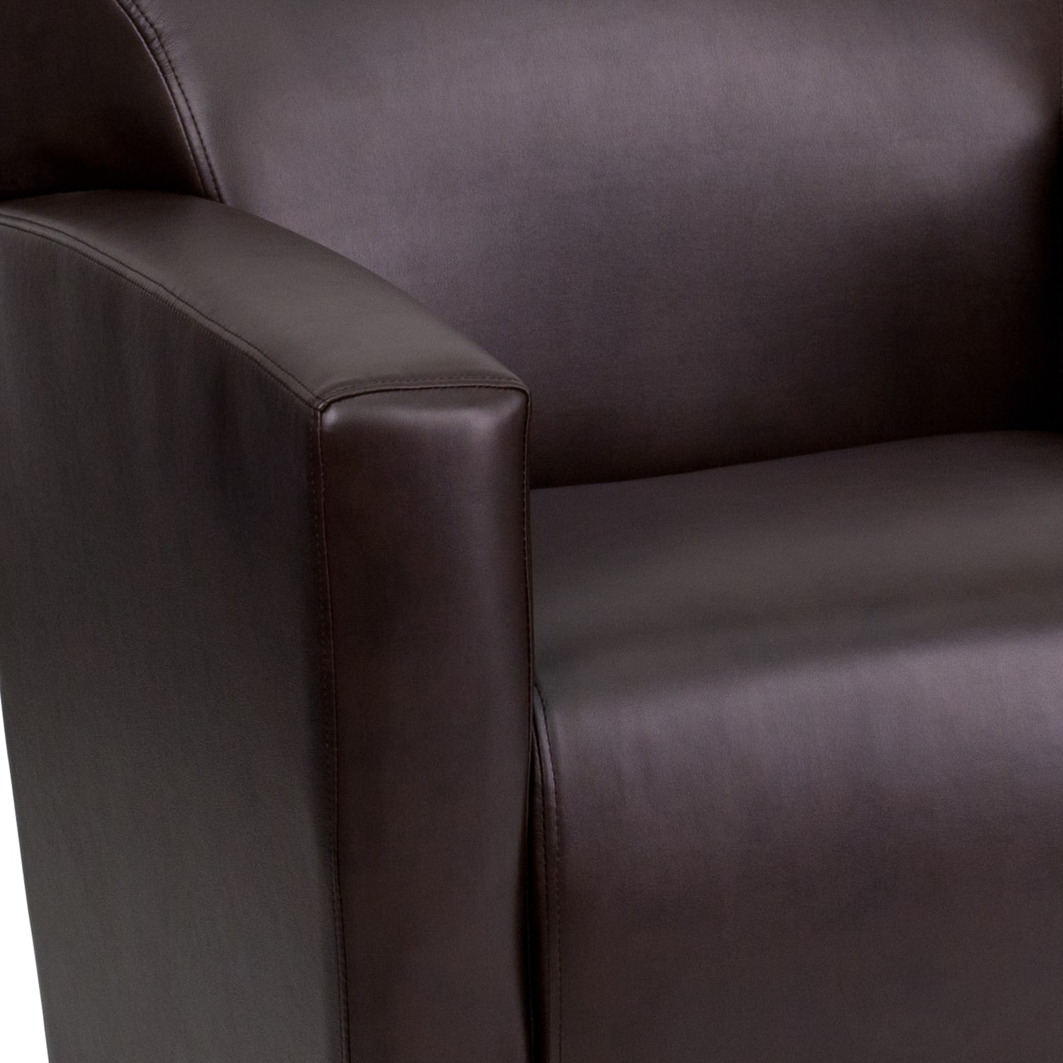 Flash Furniture Hercules Majesty LeatherSoft Faux Leather Chair Brown PopularChairscom