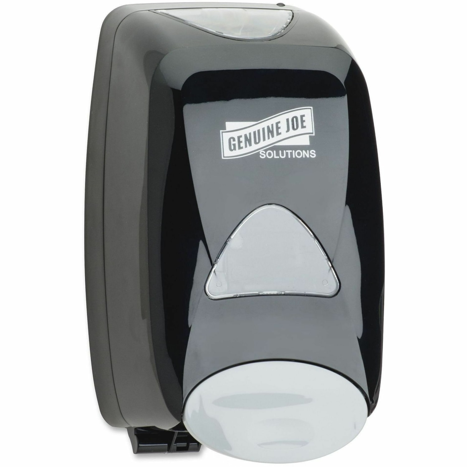 Genuine Joe Solutions Soap Dispenser - Manual - 1.32 quart Capacity - Black - 6 / Carton - Image 3