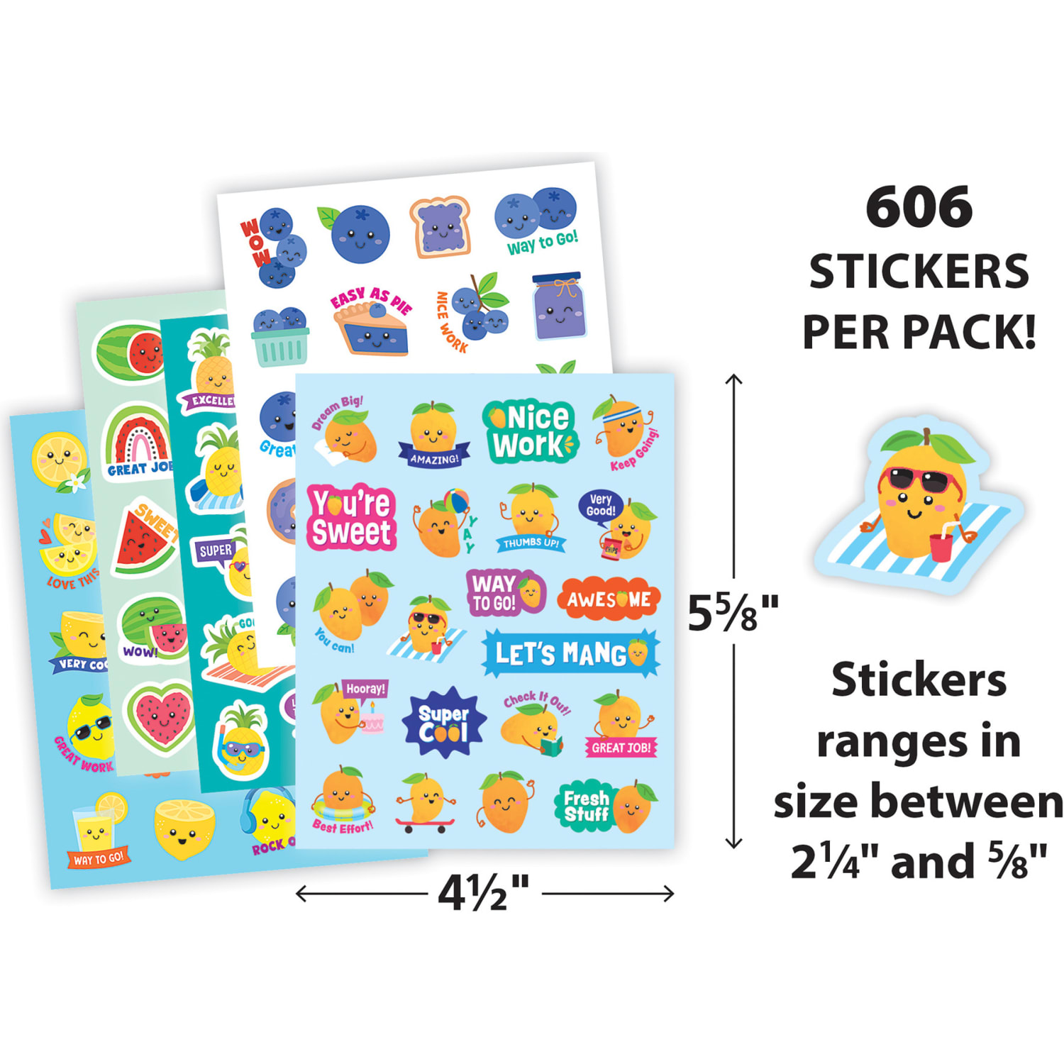 Teacher Created Resources Smelly Stickers, Fruit Smoothie, 606 Stickers - Image 4