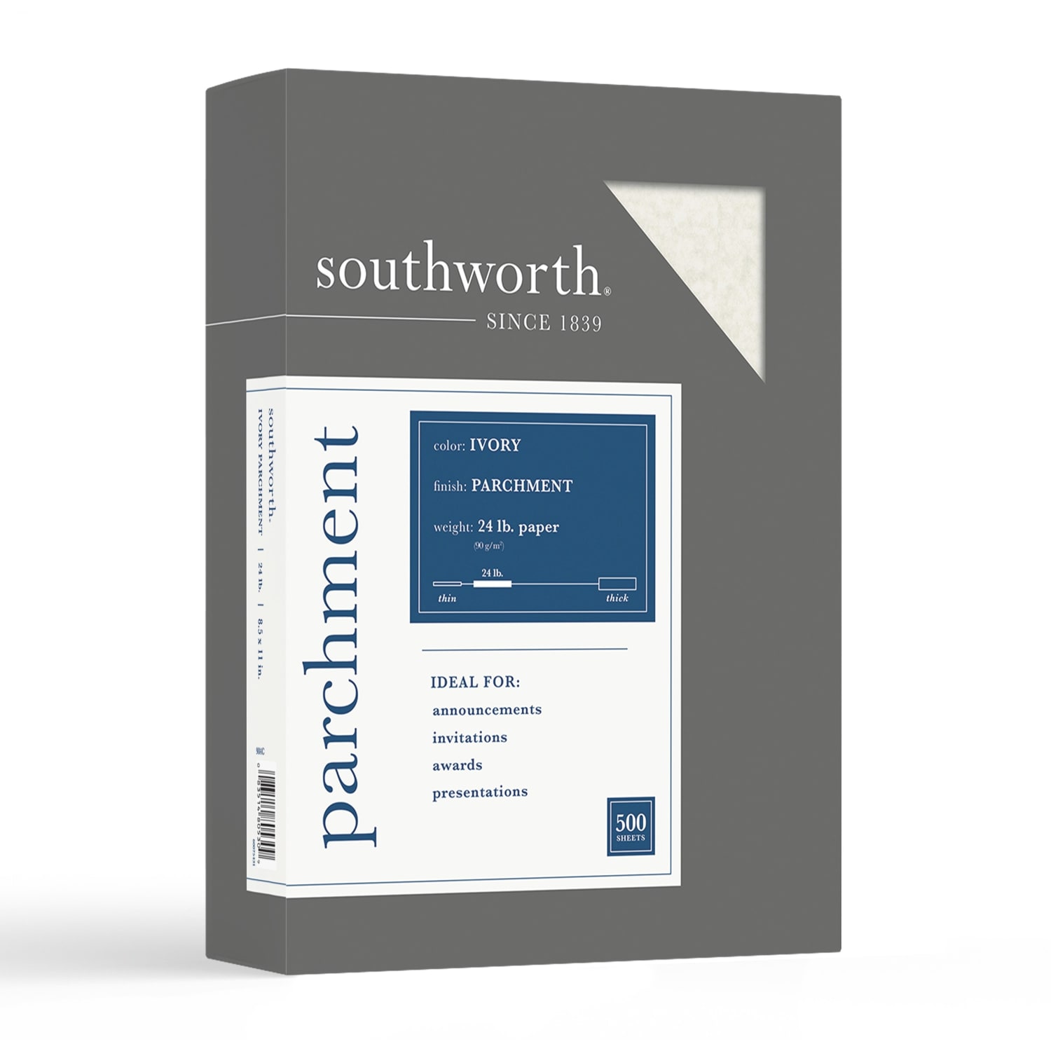 Southworth Fine Business Parchment Paper, 24 Lb, 8 1/2in x 11in, Ivory, Pack Of 500 sheets - Image 5