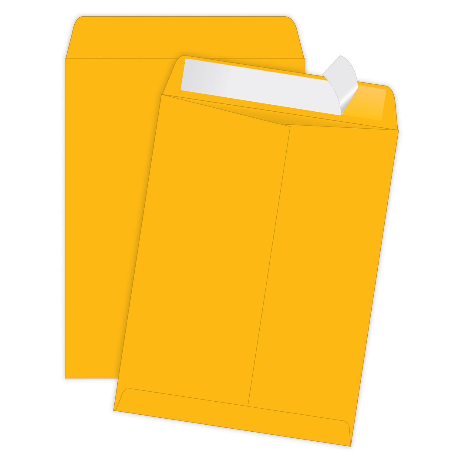 Quality Park Redi-Strip 10in x 13in Manila Catalog Envelopes, Self-Adhesive, High Bulk, Brown Kraft, Box Of 250
