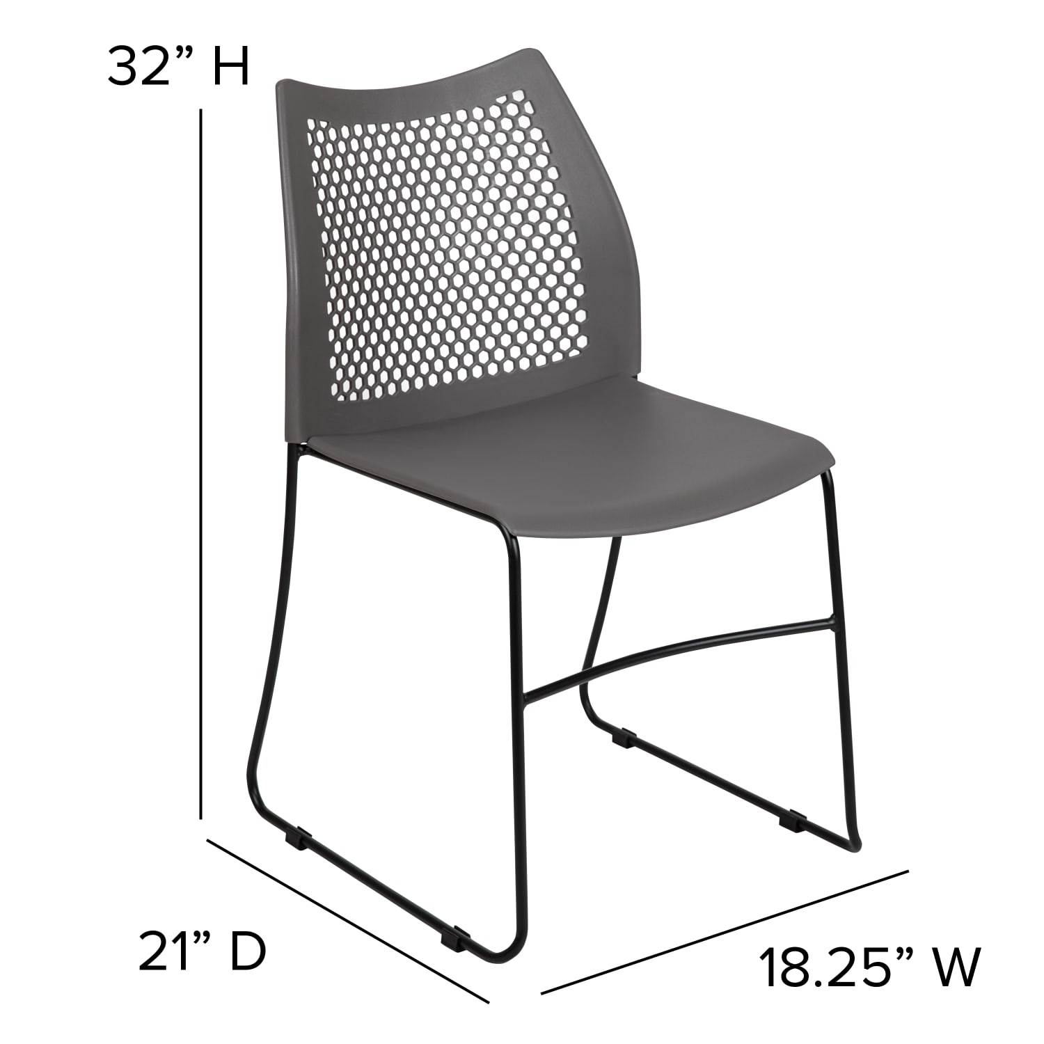 Flash Furniture HERCULES Series Stack Chairs Gray Set Of 5 Chairs PopularChairscom