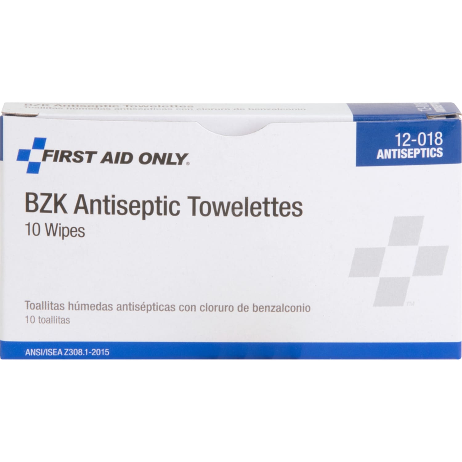First Aid Only BZK Antiseptic Towelettes, 2in x 2in, White, Box Of 10 - Image 4