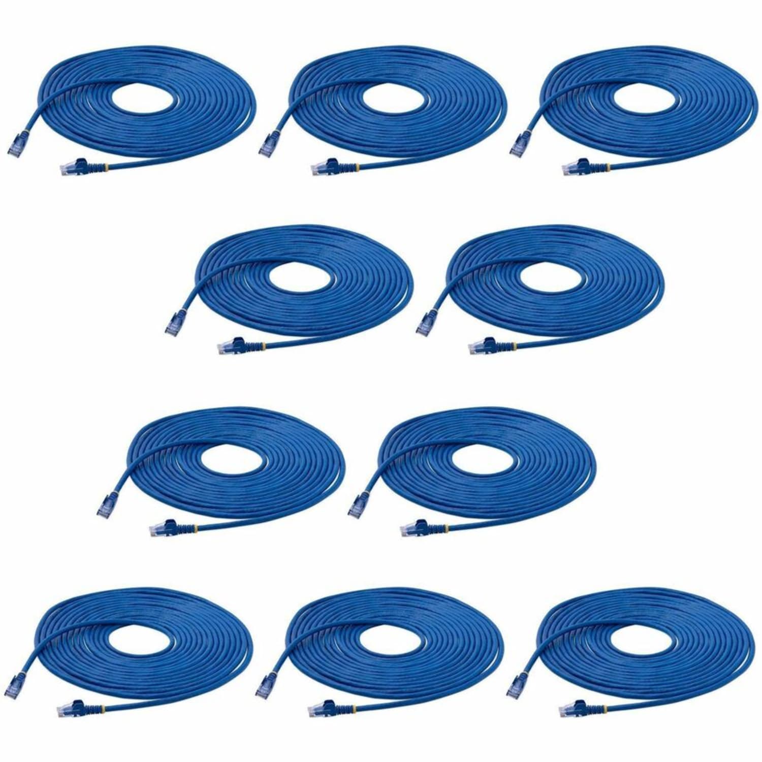 StarTech.com 25 ft. CAT6 Cable - 10 Pack - BlueCAT6 Patch Cable - Snagless RJ45 Connectors - Category 6 Cable - 24 AWG (N6PATCH25BL10PK) - CAT6 cable pack meets all Category 6 patch cable specifications - Image 3