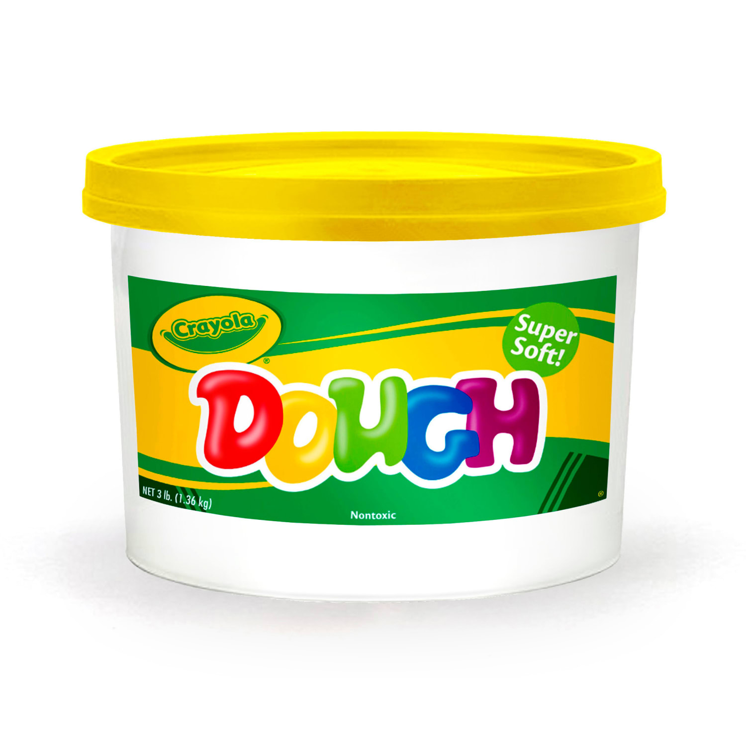 Crayola Super Soft Modeling Dough, Yellow, 3 lbs. Bucket, Pack Of 2 - Image 3