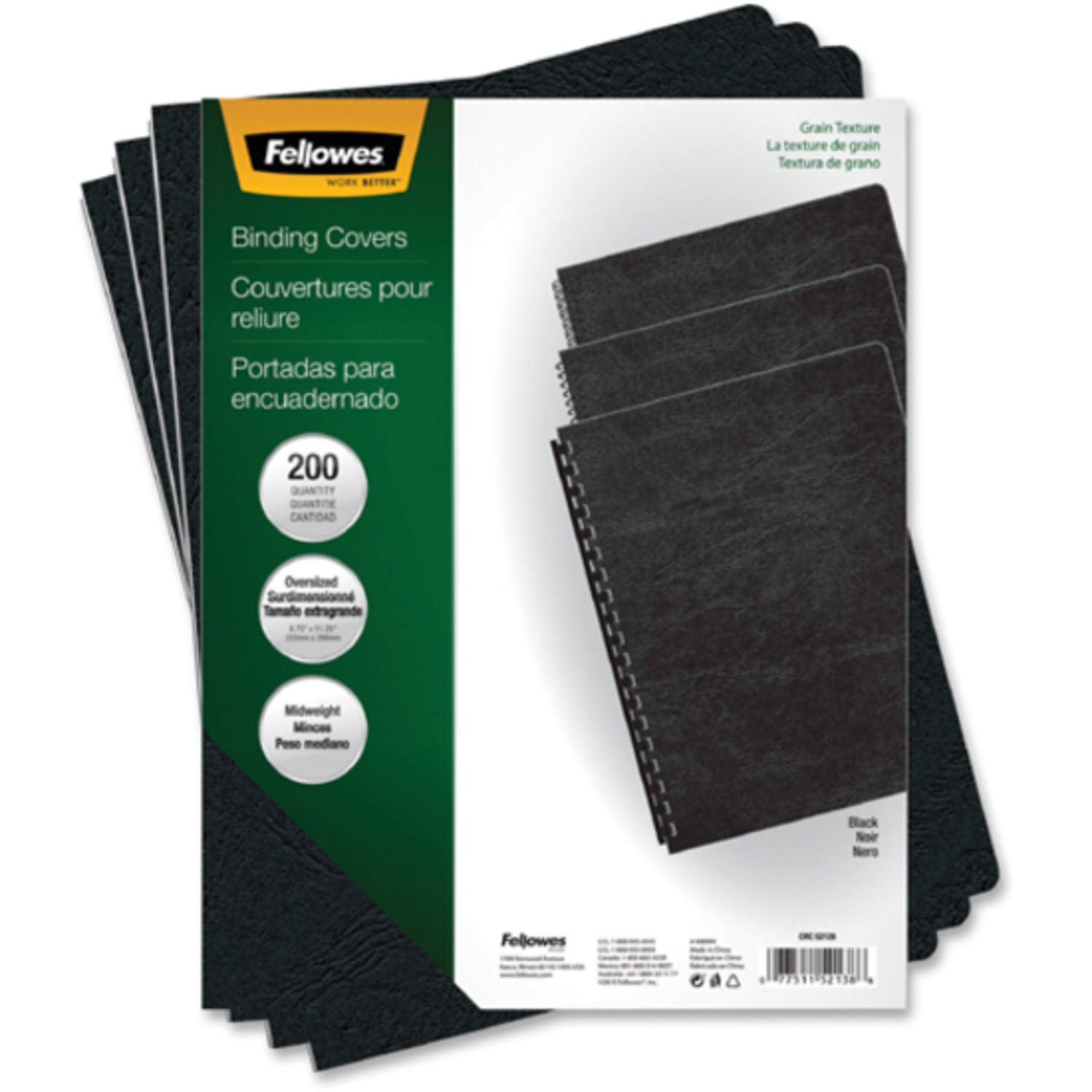 Fellowes Classic Presentation Covers, 8 3/4in x 11 1/4in, Black, Pack Of 200 - Image 6