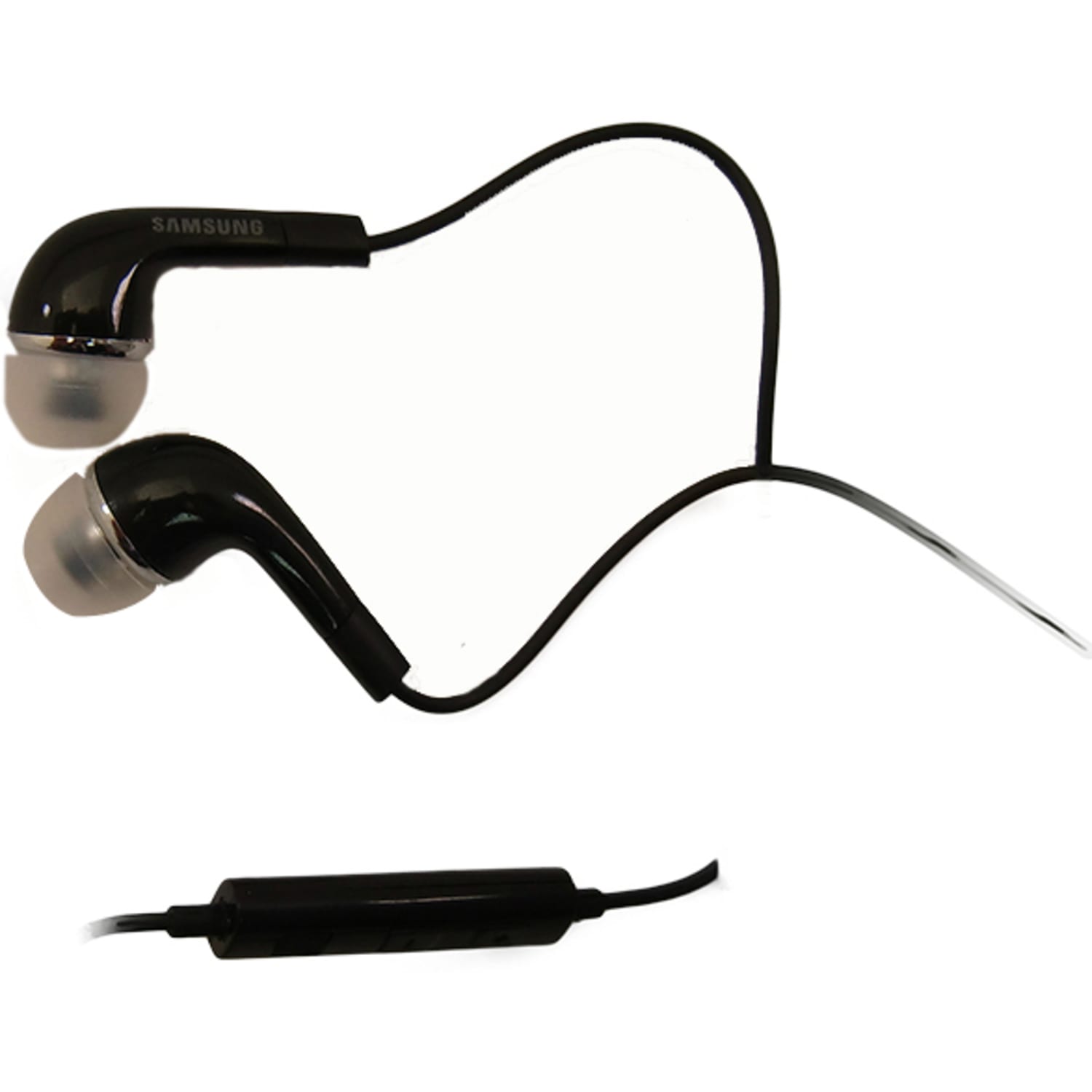 4XEM Earbud Earphones For Samsung Galaxy/Tab (Black) - Stereo - Mini-phone (3.5mm) - Wired - Earbud - Binaural - In-ear - Black - 1 - Image 3