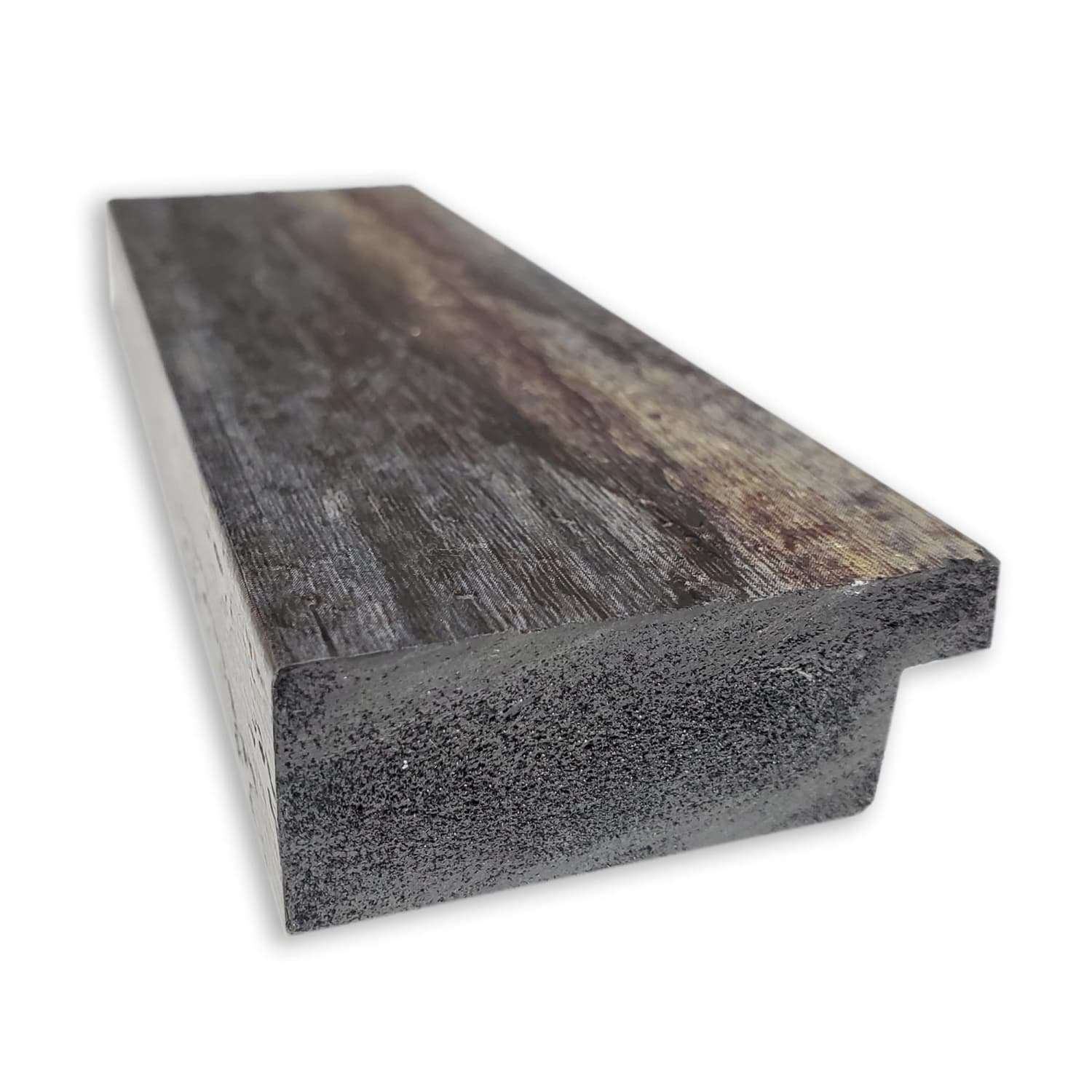 Amanti Art Rectangular Non-Magnetic Cork Bulletin Board, Natural, 33in x 15in, Bark Rustic Char Narrow Plastic Frame - Image 4