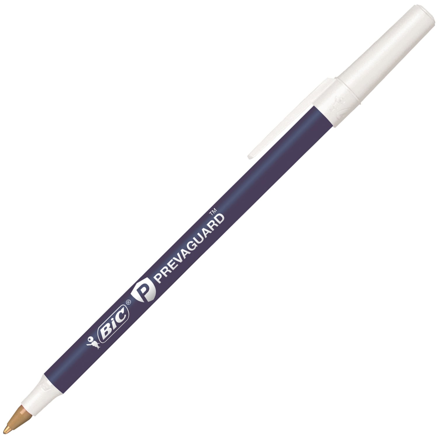 BIC Prevaguard Round Stic Pens With Antimicrobial Additive, Medium Point, 1.0 mm, Blue Barrel, Blue Ink, Pack Of 60 Pens - Image 4