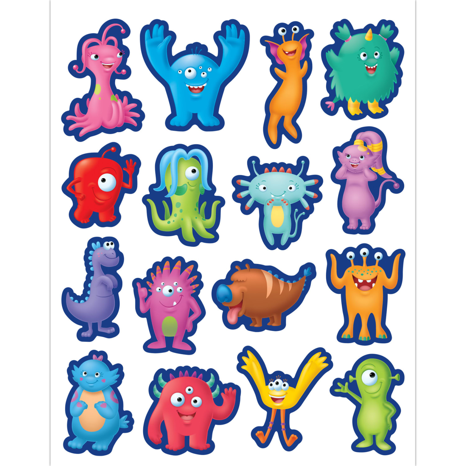 Teacher Created Resources Stickers, Medium, Monsters, 96 Stickers Per Pack, Bundle Of 12 Packs - Image 4