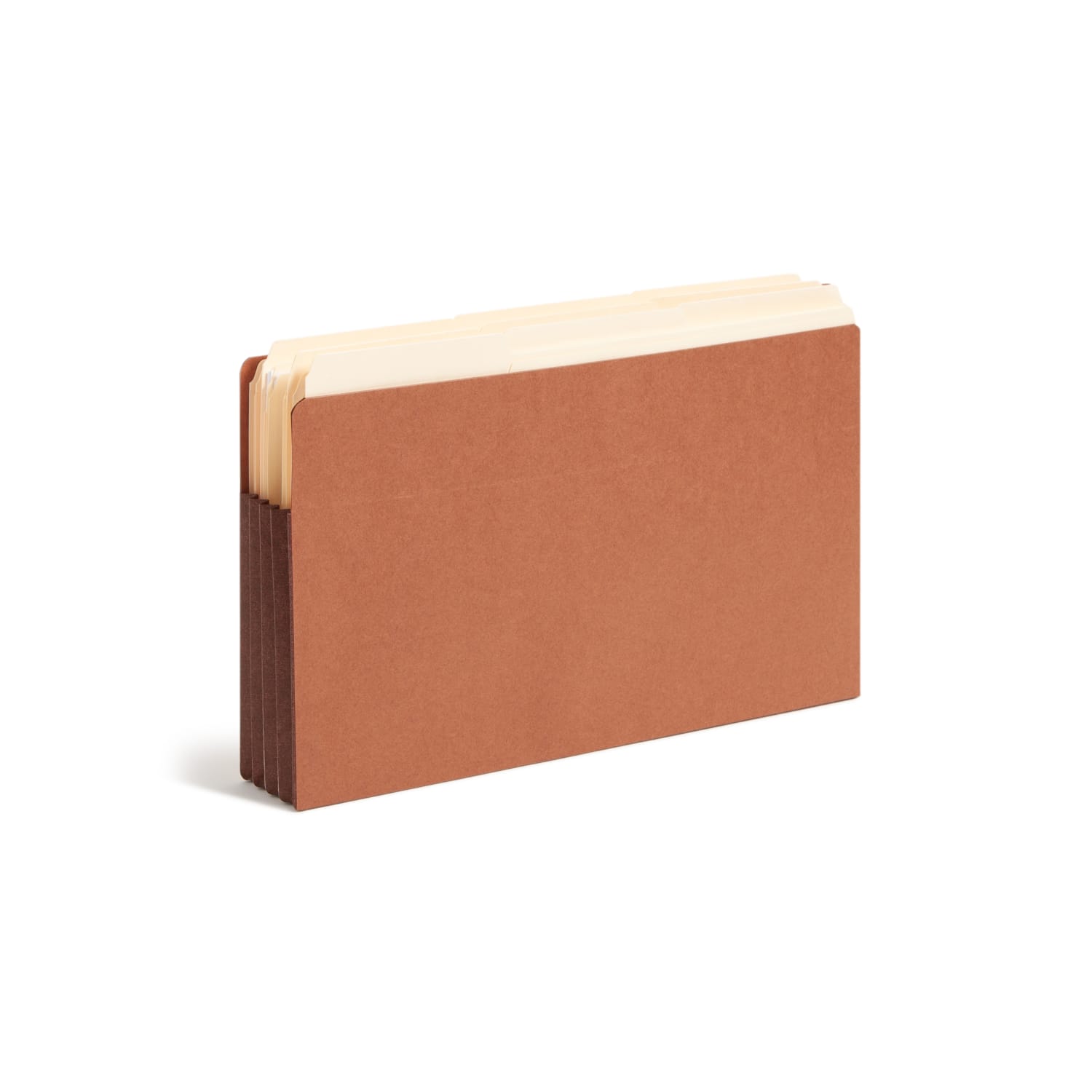 Smead Redrope End-Tab File Pockets With Gussets, Legal Size, 3 1/2in Expansion, 30% Recycled, Dark Brown, Box Of 10 - Image 3