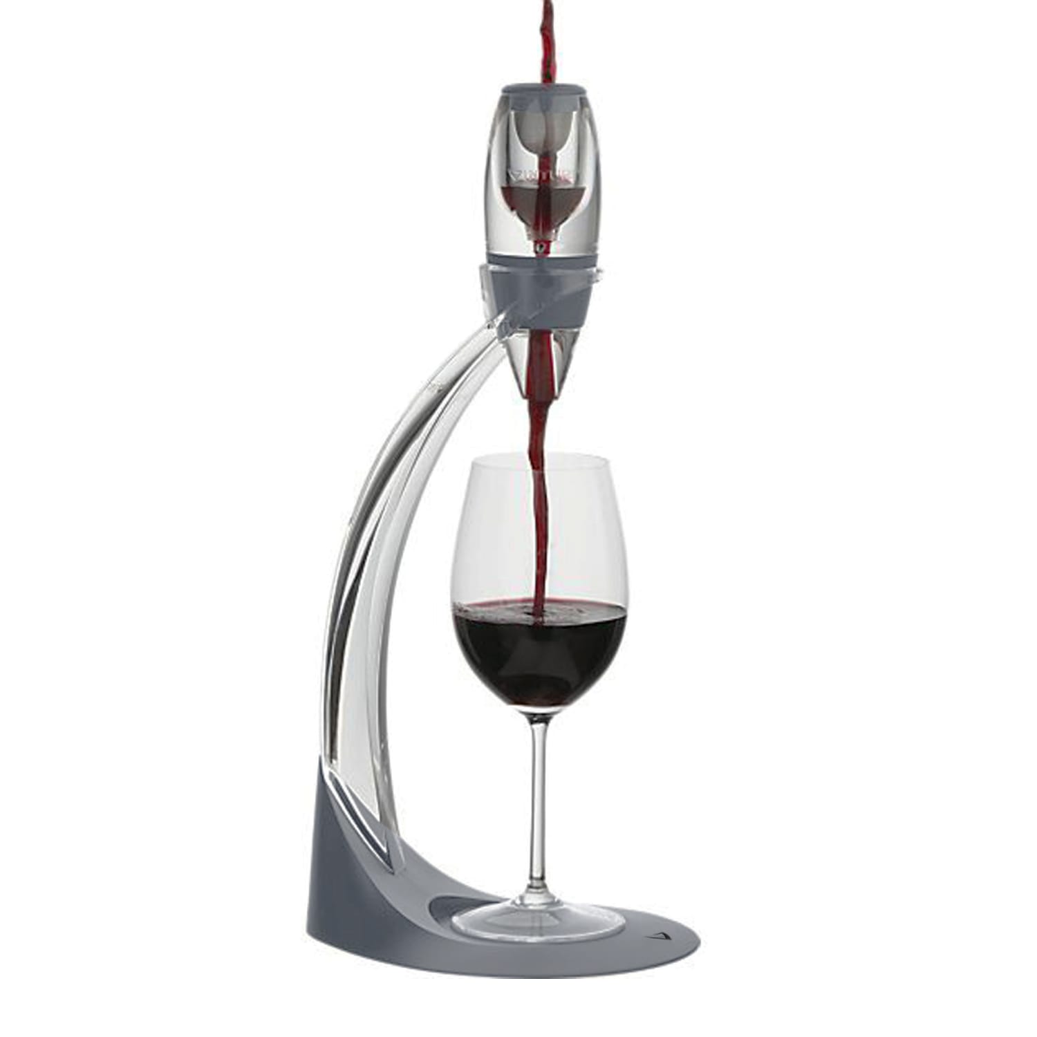 Edgecraft Vinturi Acrylic Wine Aerator Tower Set, Gray - Image 6