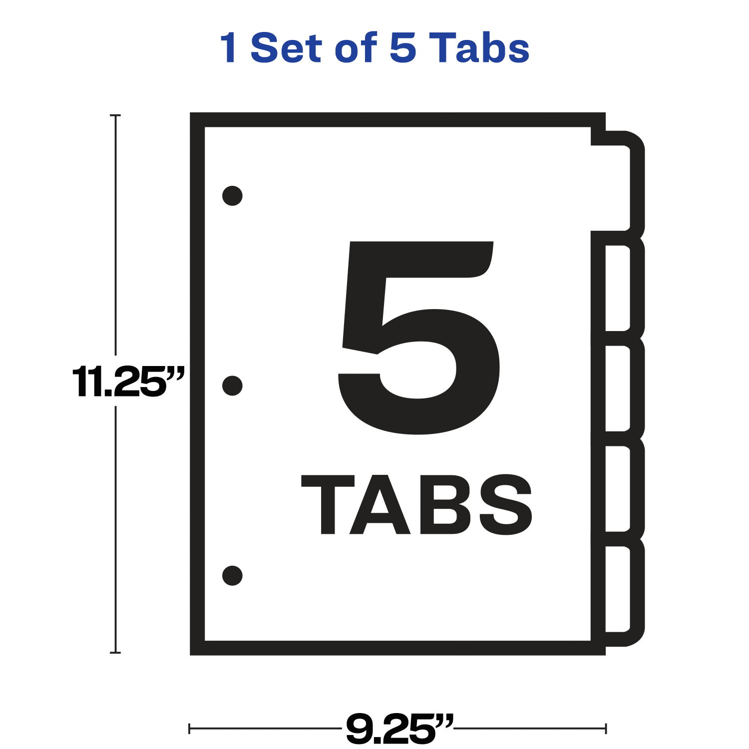 Avery Sheet Protector Dividers For 3 Ring Binders With Easy Print & Apply Index Maker Label Strip, 8-1/2in x 11in,  5 Tab, Clear With Customizable White Tabs, 1 Set - Image 6